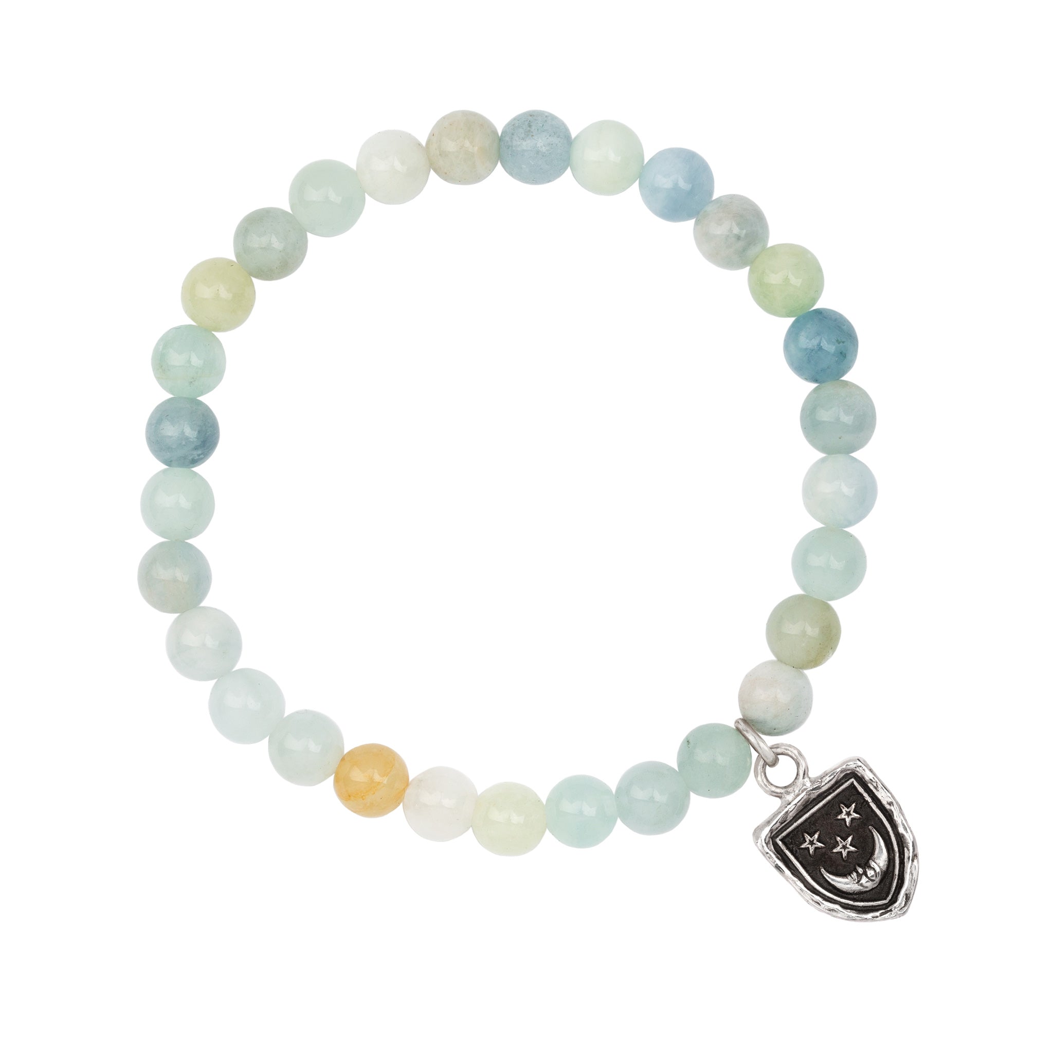 Reflective Appreciation Talisman Stretch Stone Bracelet