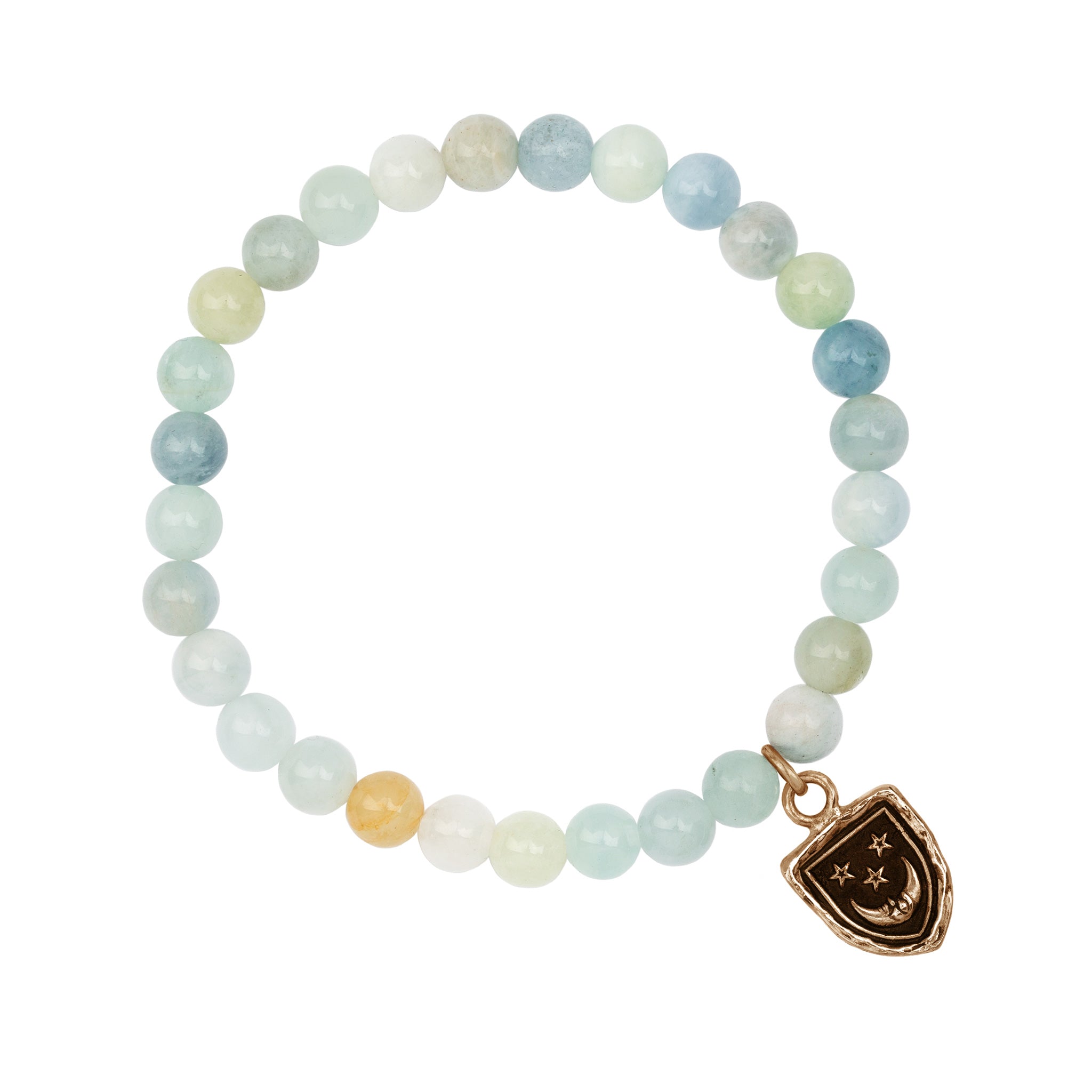 Reflective Appreciation Talisman Stretch Stone Bracelet