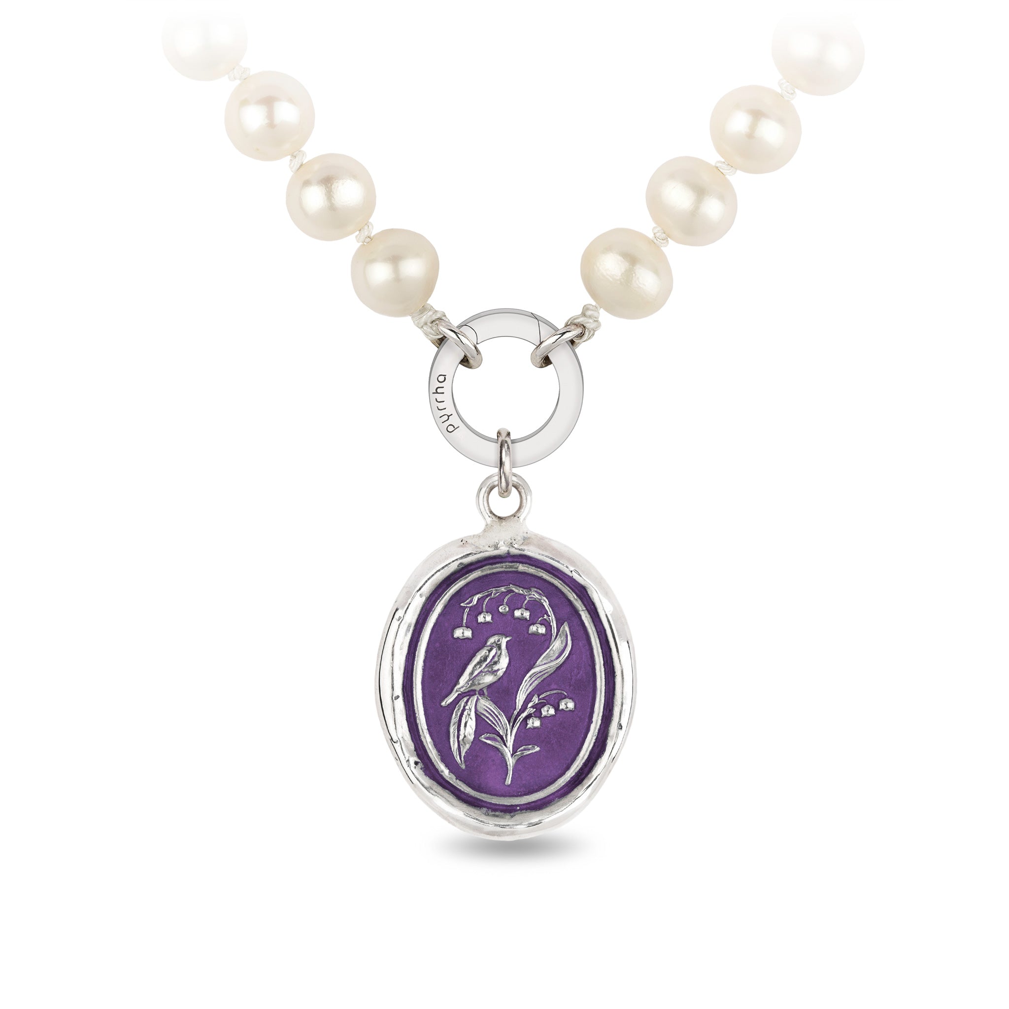 Return to Happiness Knotted Freshwater Pearl Necklace - Mystic Violet