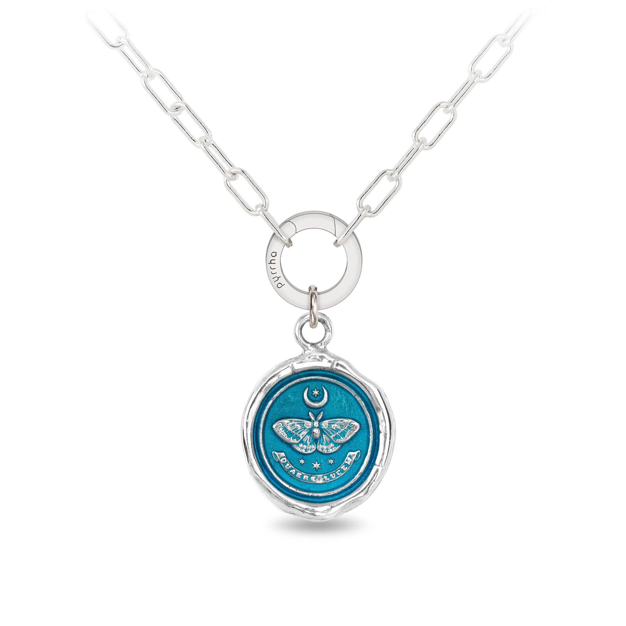 Seek the Light Talisman - Capri Blue