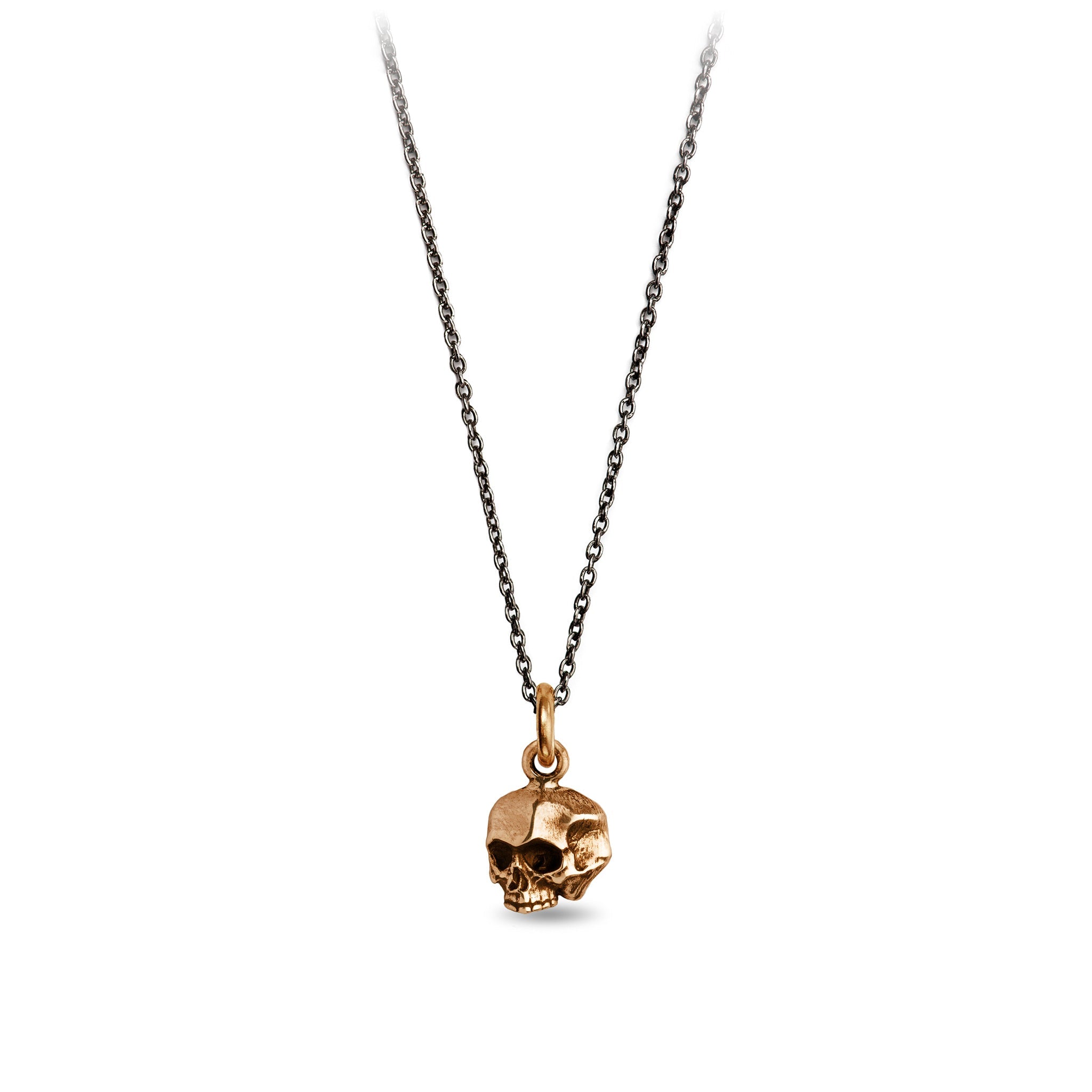 Skull Symbol Charm - Bronze