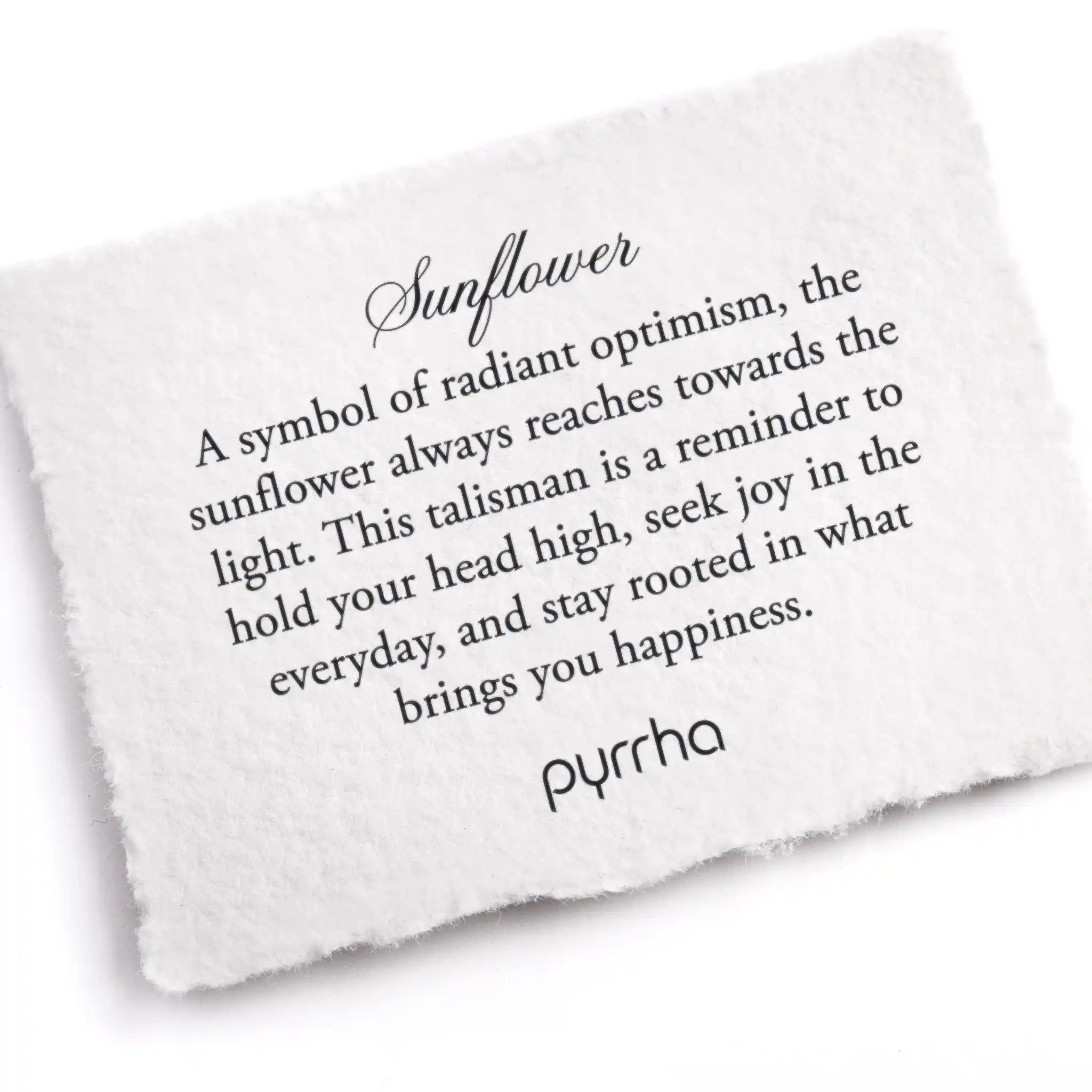 Sunflower 14K Gold Talisman - True Colors