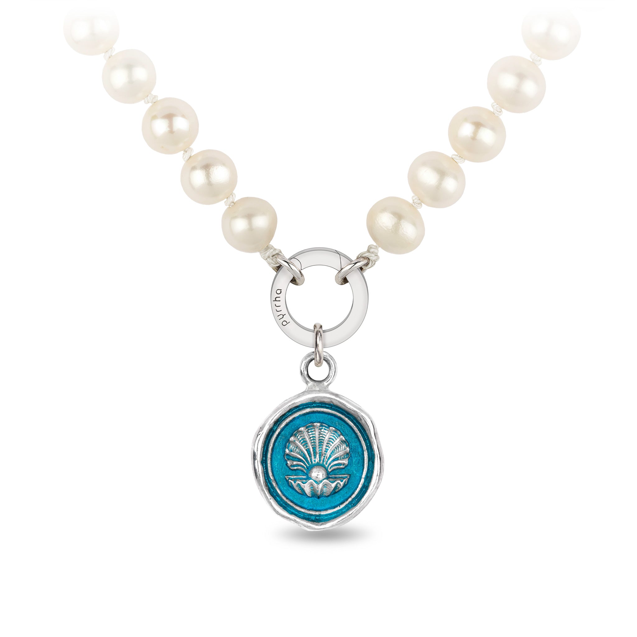 The World is Your Oyster Talisman - Capri Blue