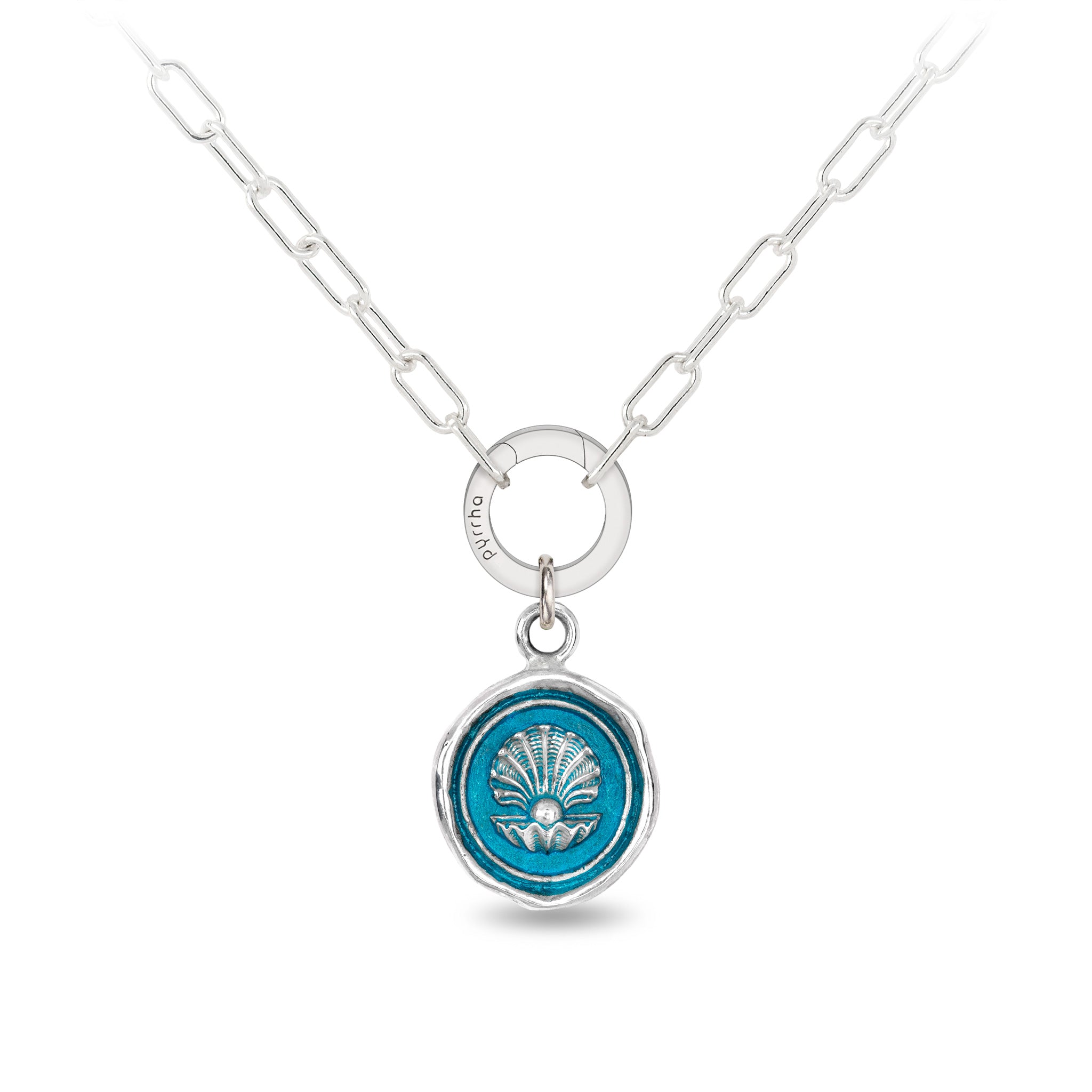 The World is Your Oyster Talisman - Capri Blue