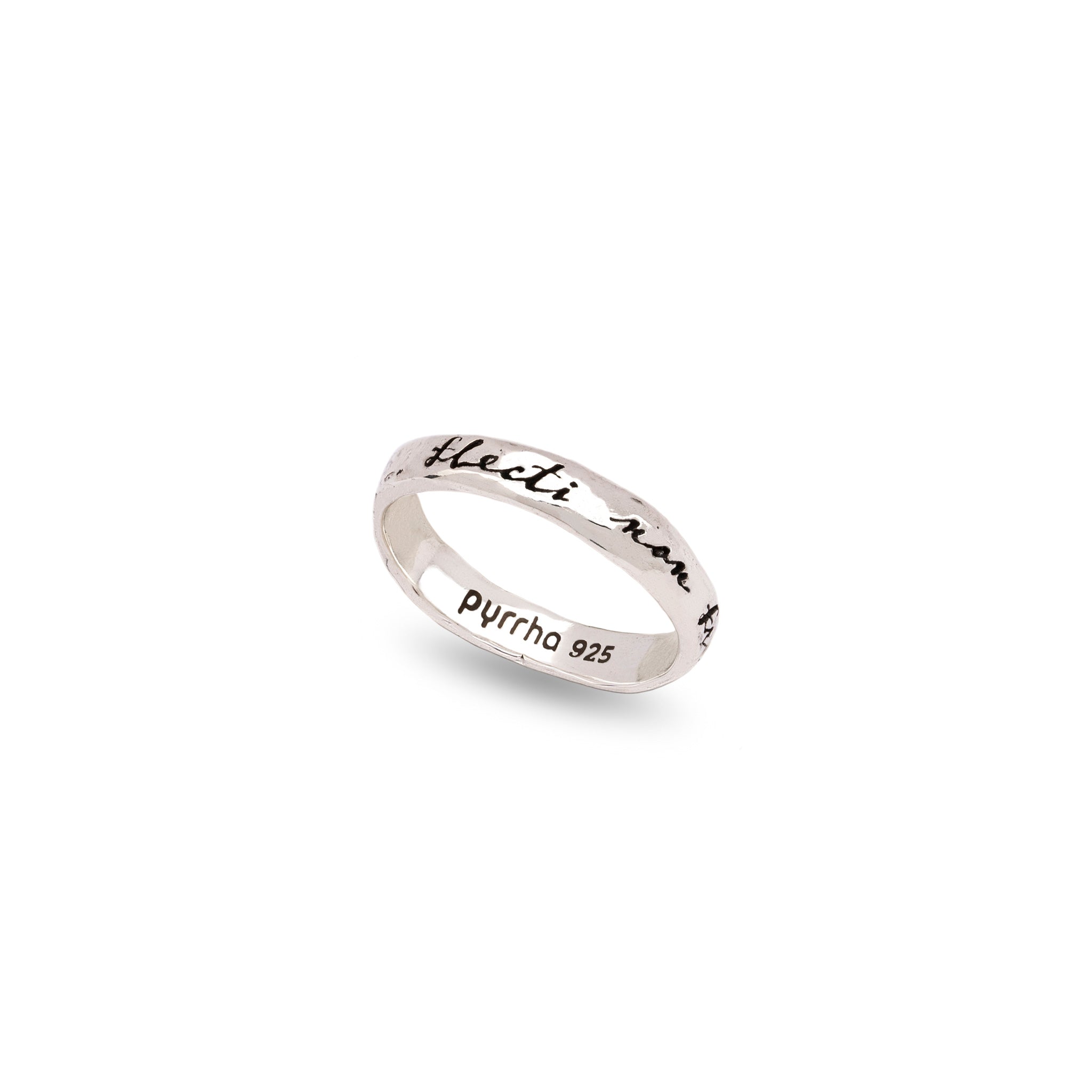 To Be Bent, Not Broken Poesy Ring