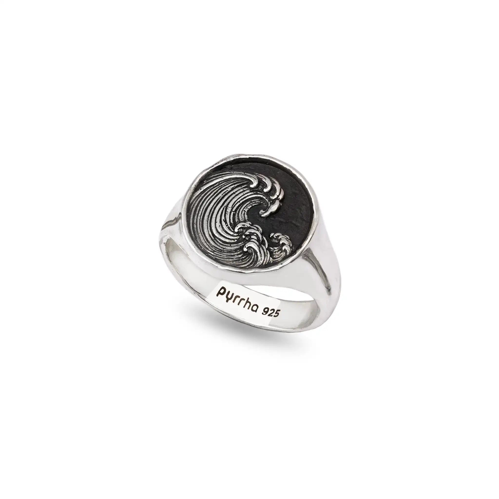 Wave Signet Ring