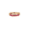 Eternal Love 14K Gold Narrow Texture Band Ring - True Colors