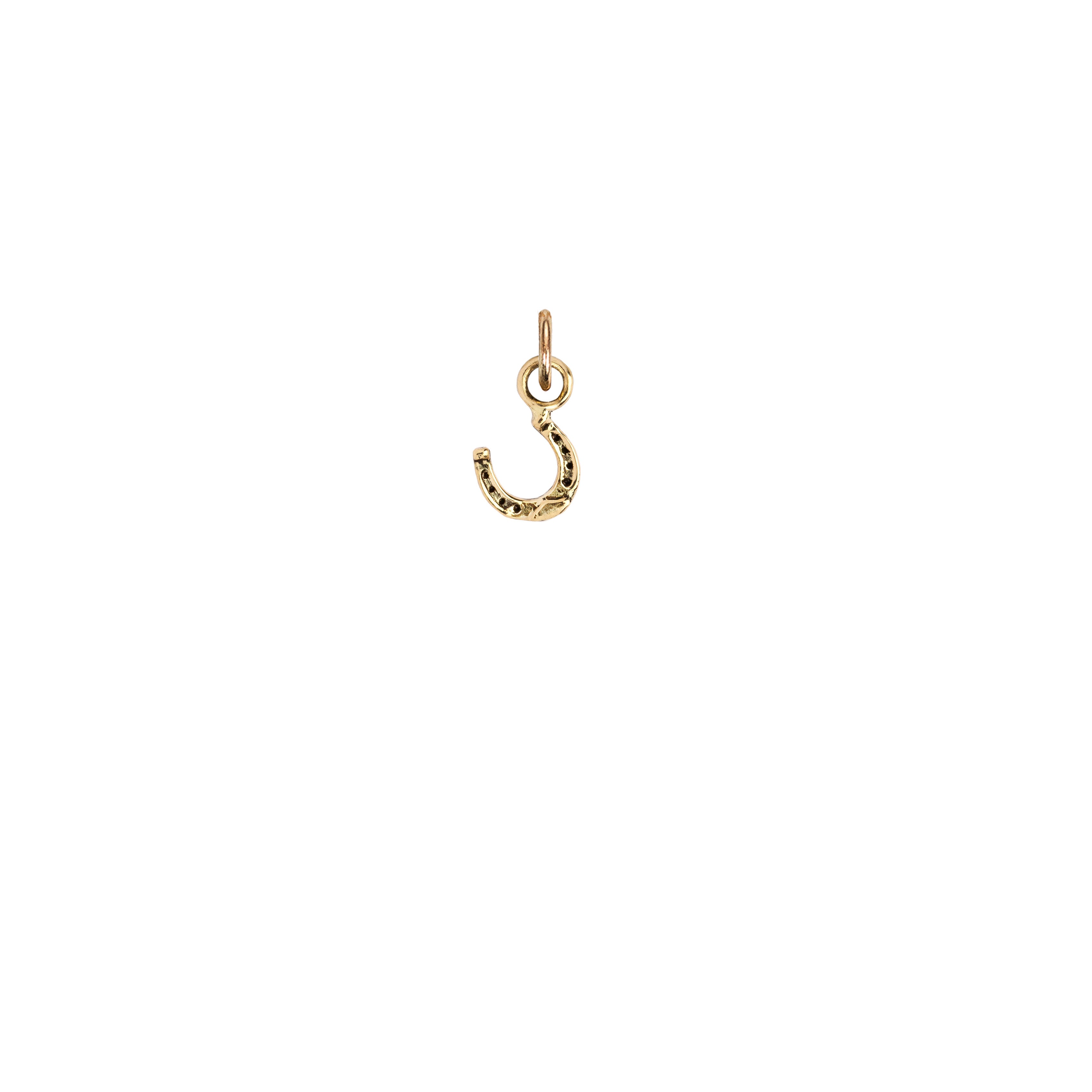 Horseshoe 14K Gold Symbol Charm