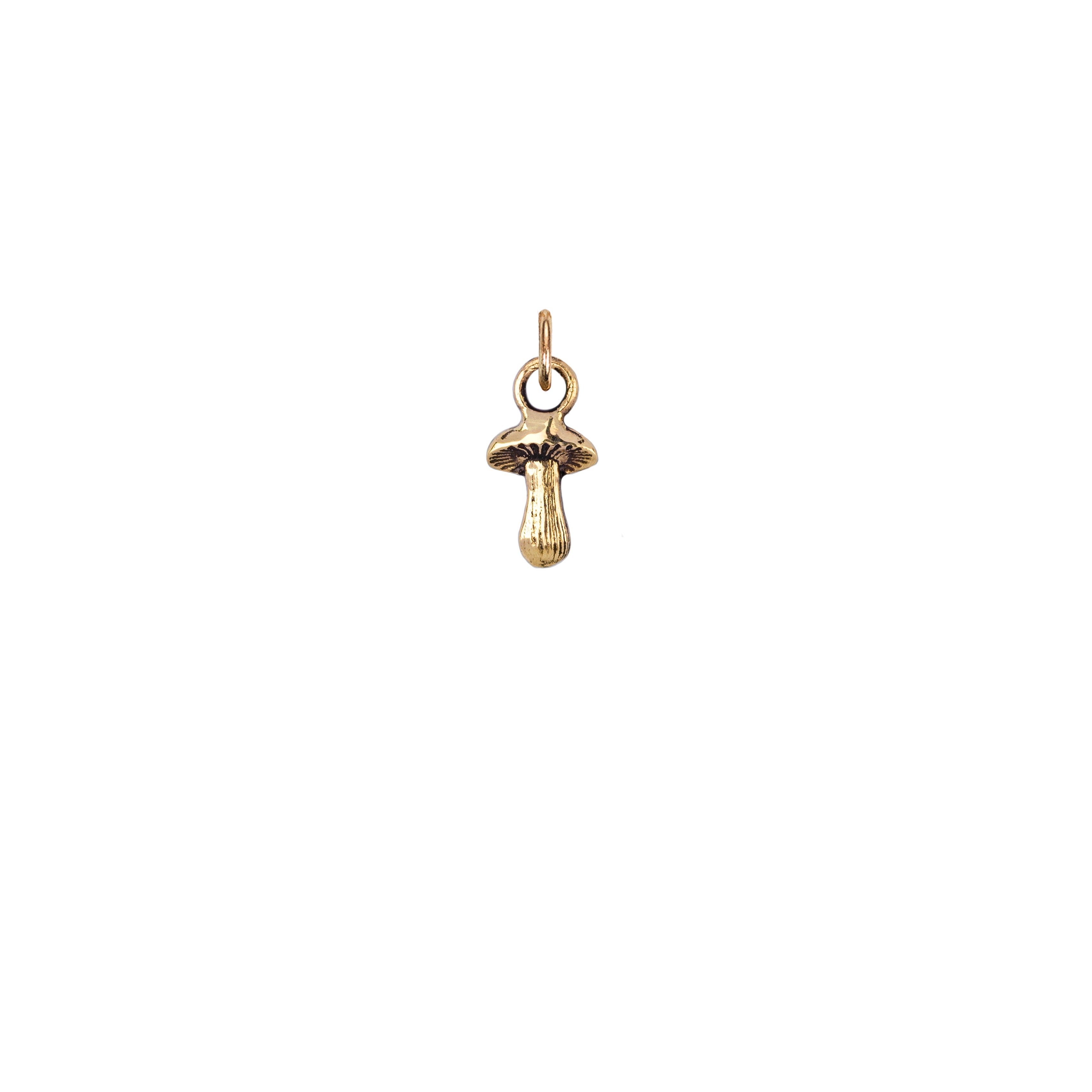 Mushroom 14K Gold Symbol Charm