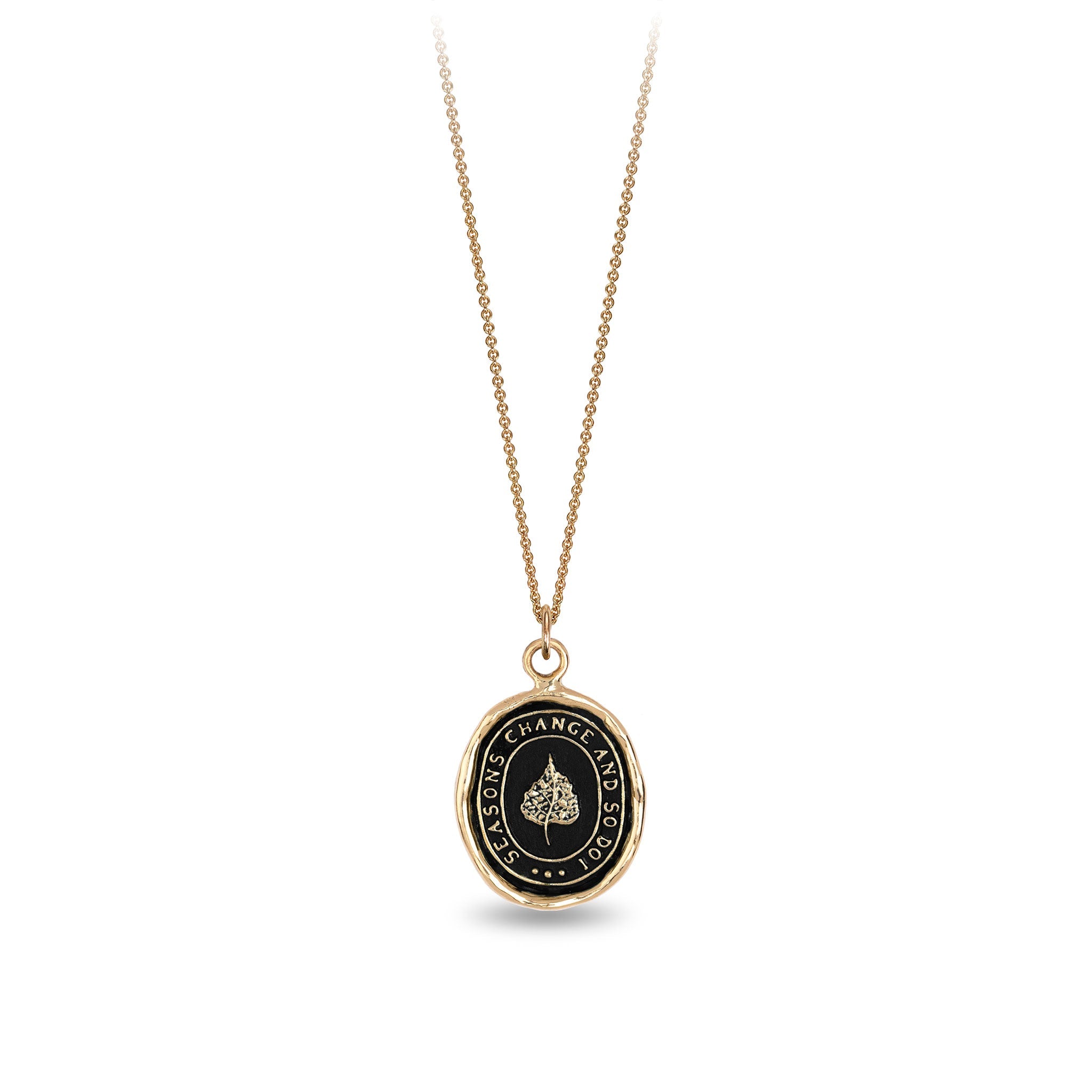 Seasons Change and So Do I 14K Gold Talisman