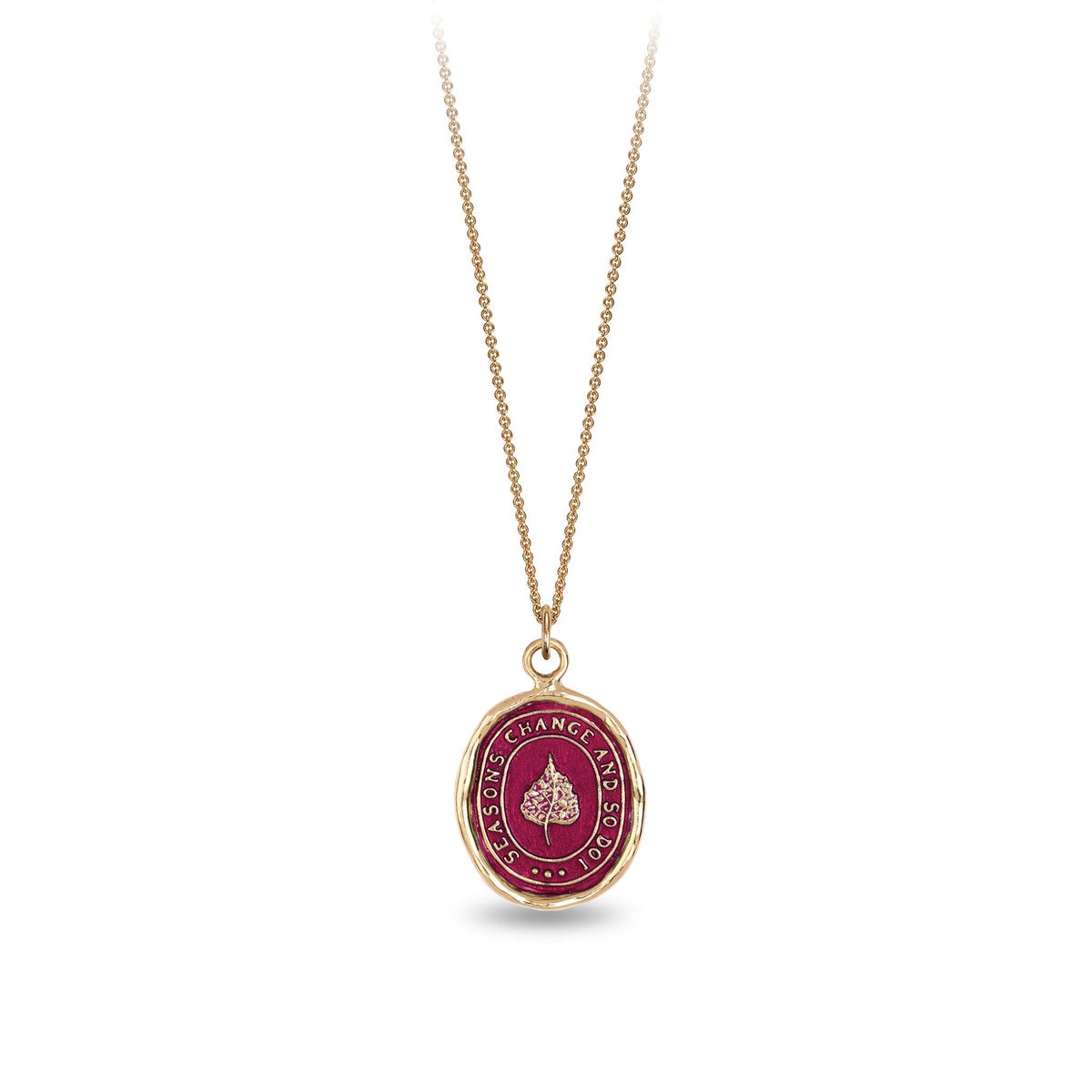 Seasons Change and So Do I 14K Gold Talisman - True Colors