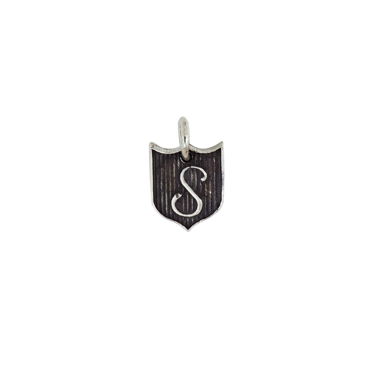 Medium Initial S Shield Charm - Pyrrha - 1