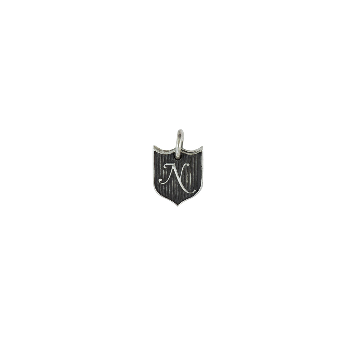 Small Initial N Shield Charm - Pyrrha - 1
