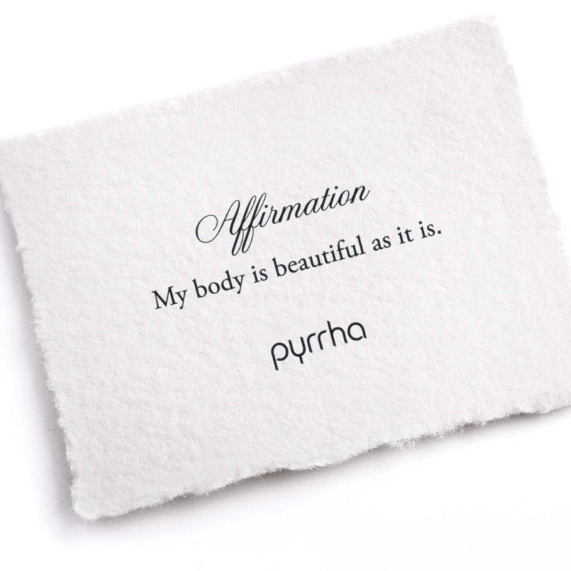 Pyrrha My Body Is Beautiful As It Is Affirmation Talisman Necklace
