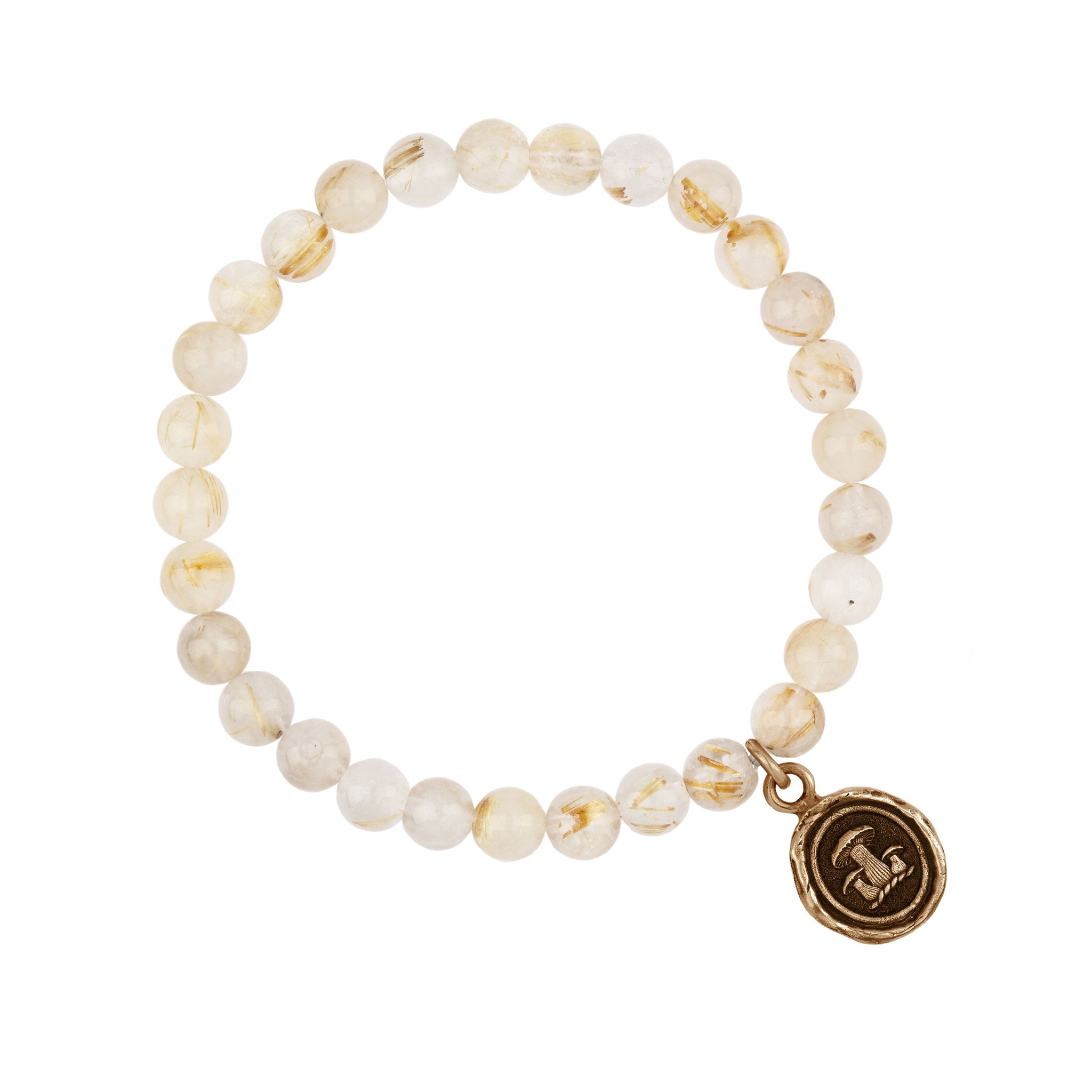 Pyrrha Earthy Appreciation Talisman Stretch Stone Bracelet