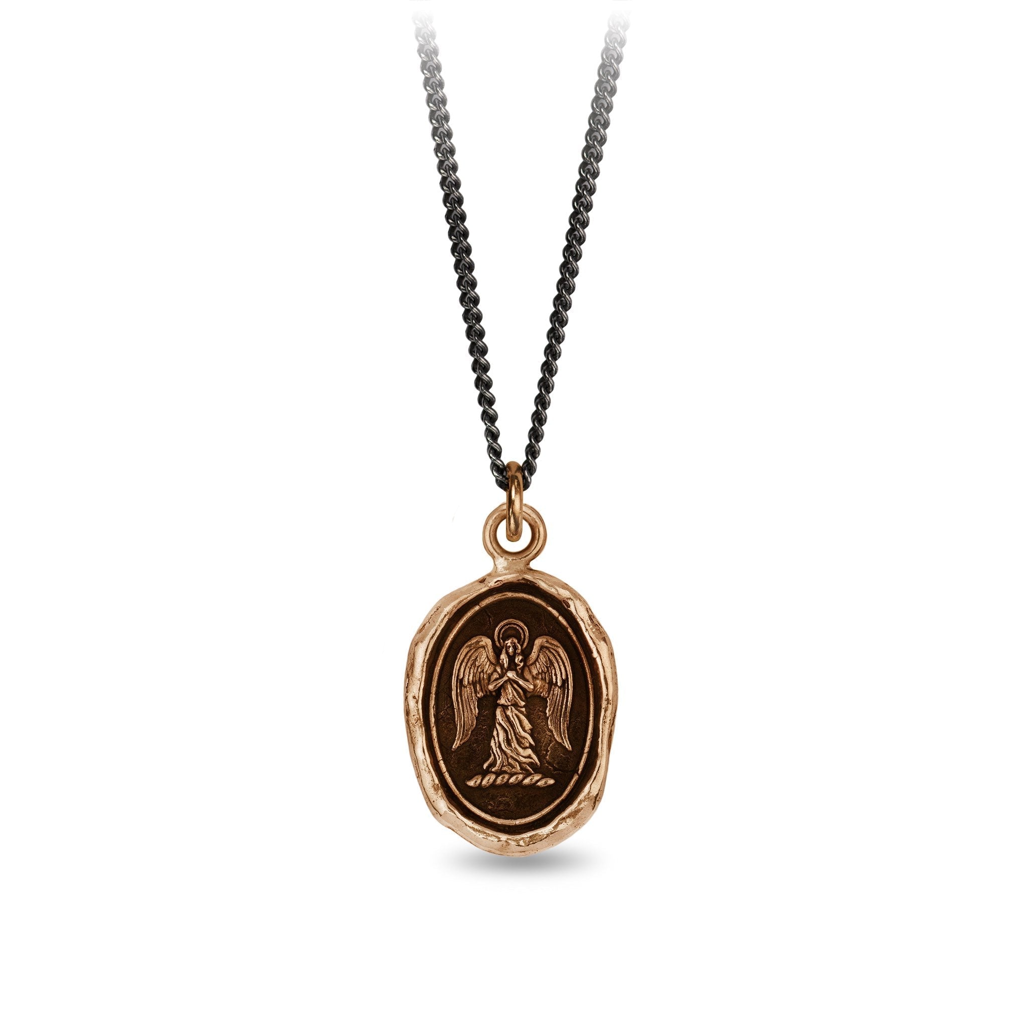 Pyrrha Guardian Angel Talisman Necklace