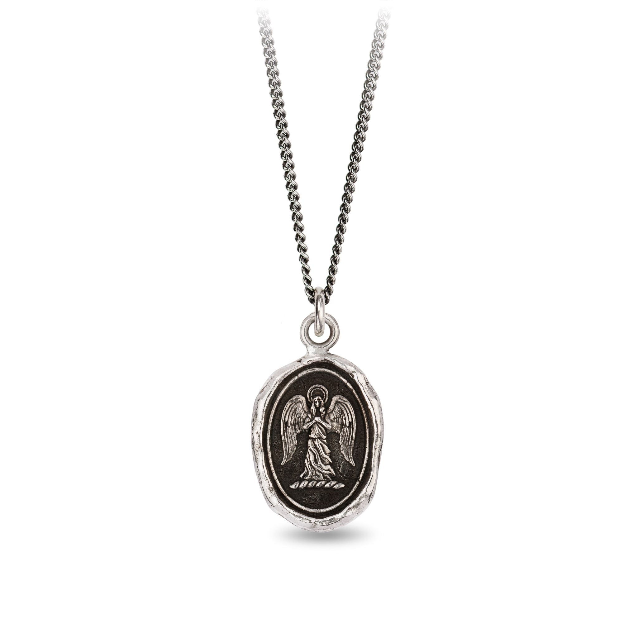Pyrrha Guardian Angel Talisman Necklace