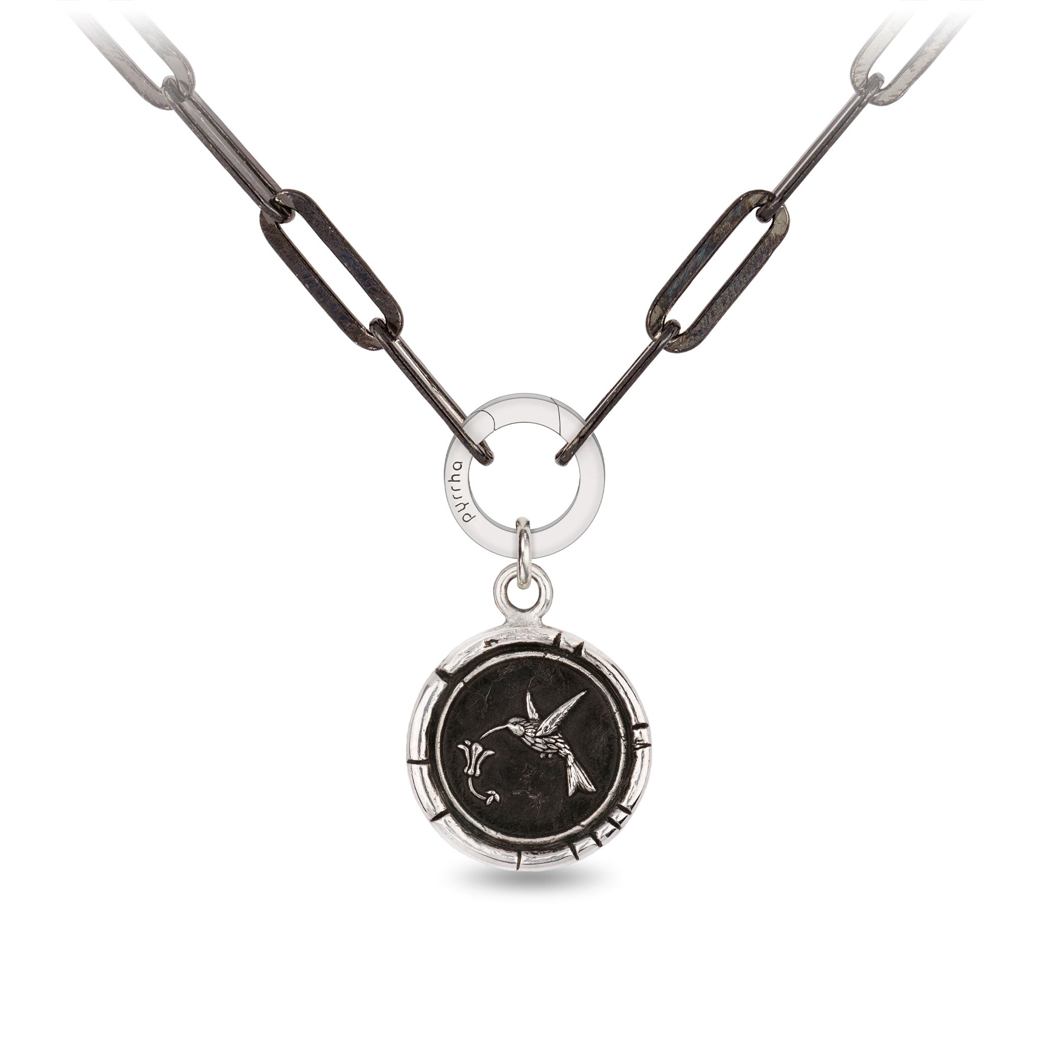 Hummingbird Large Paperclip Chain Necklace