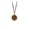 Pyrrha Initial B Talisman Necklace Bronze