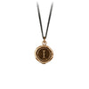 Pyrrha Initial I Talisman Necklace Bronze