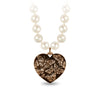 Butterfly Large Puffed Heart Knotted Freshwater Pearl Necklace