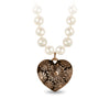 Daisy Large Puffed Heart Knotted Freshwater Pearl Necklace