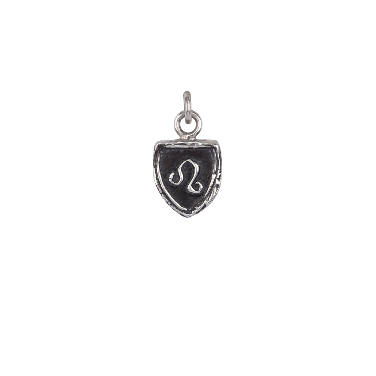 A sterling silver Leo zodiac charm.