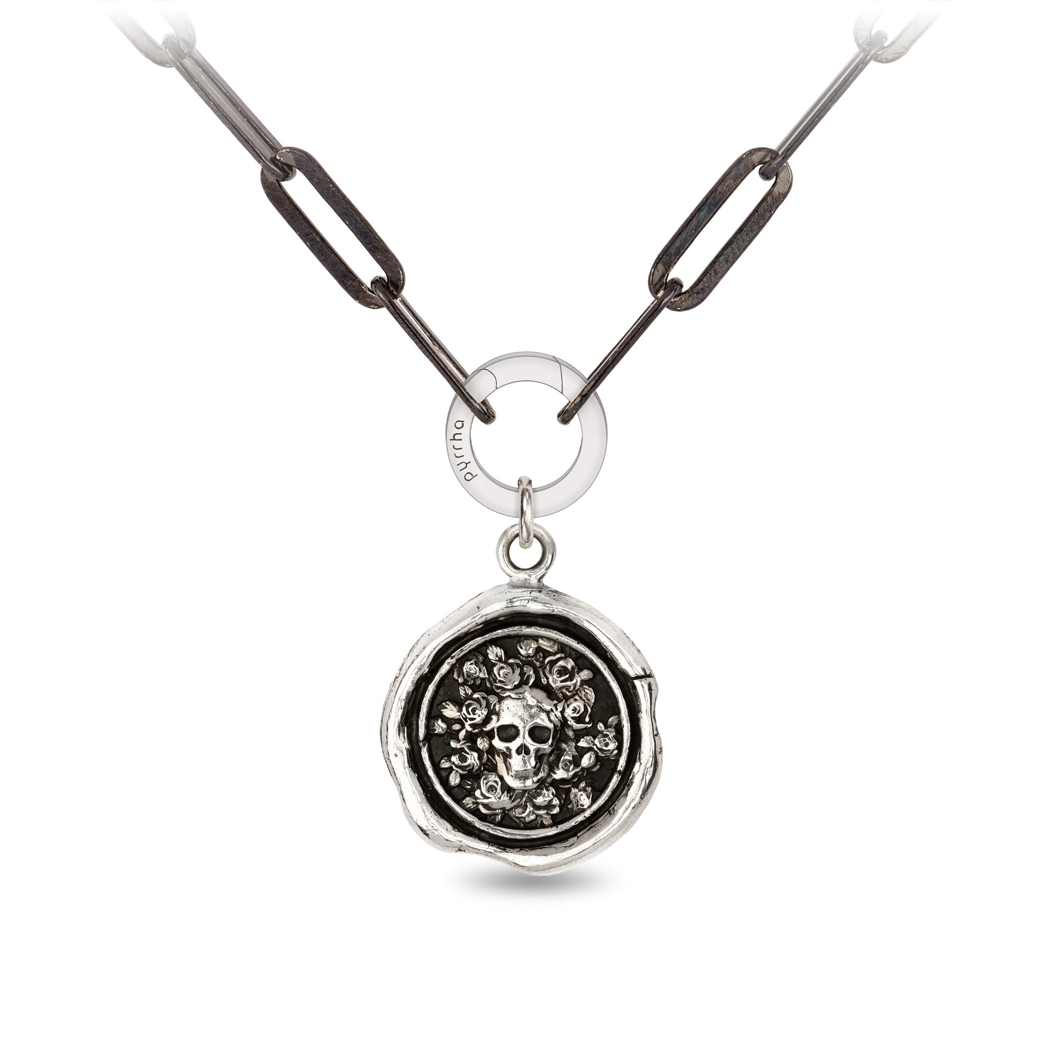 Live Every Moment Large Paperclip Chain Necklace