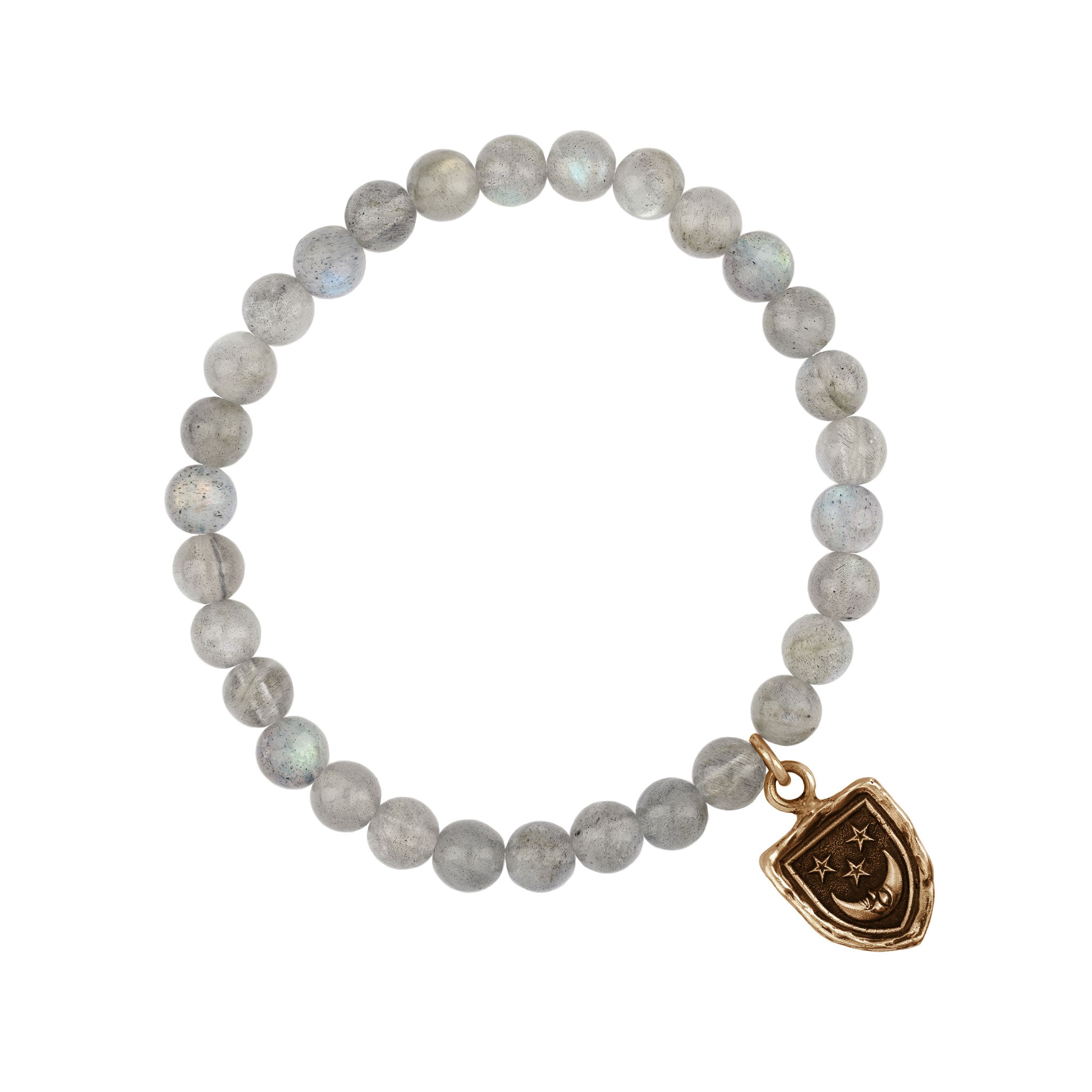 Pyrrha Reflective Appreciation Talisman Stretch Stone Bracelet