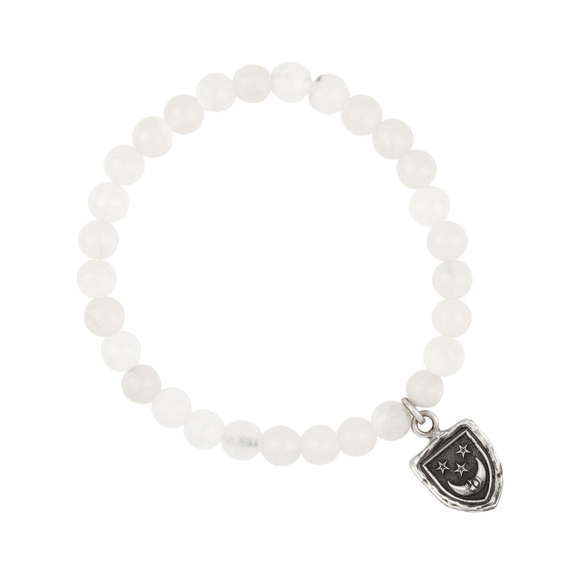 Pyrrha Reflective Appreciation Talisman Stretch Stone Bracelet