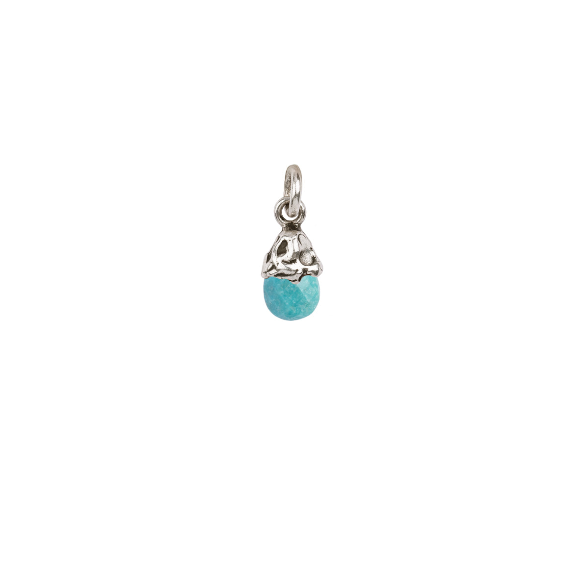 A silver attraction charm representing friendship.