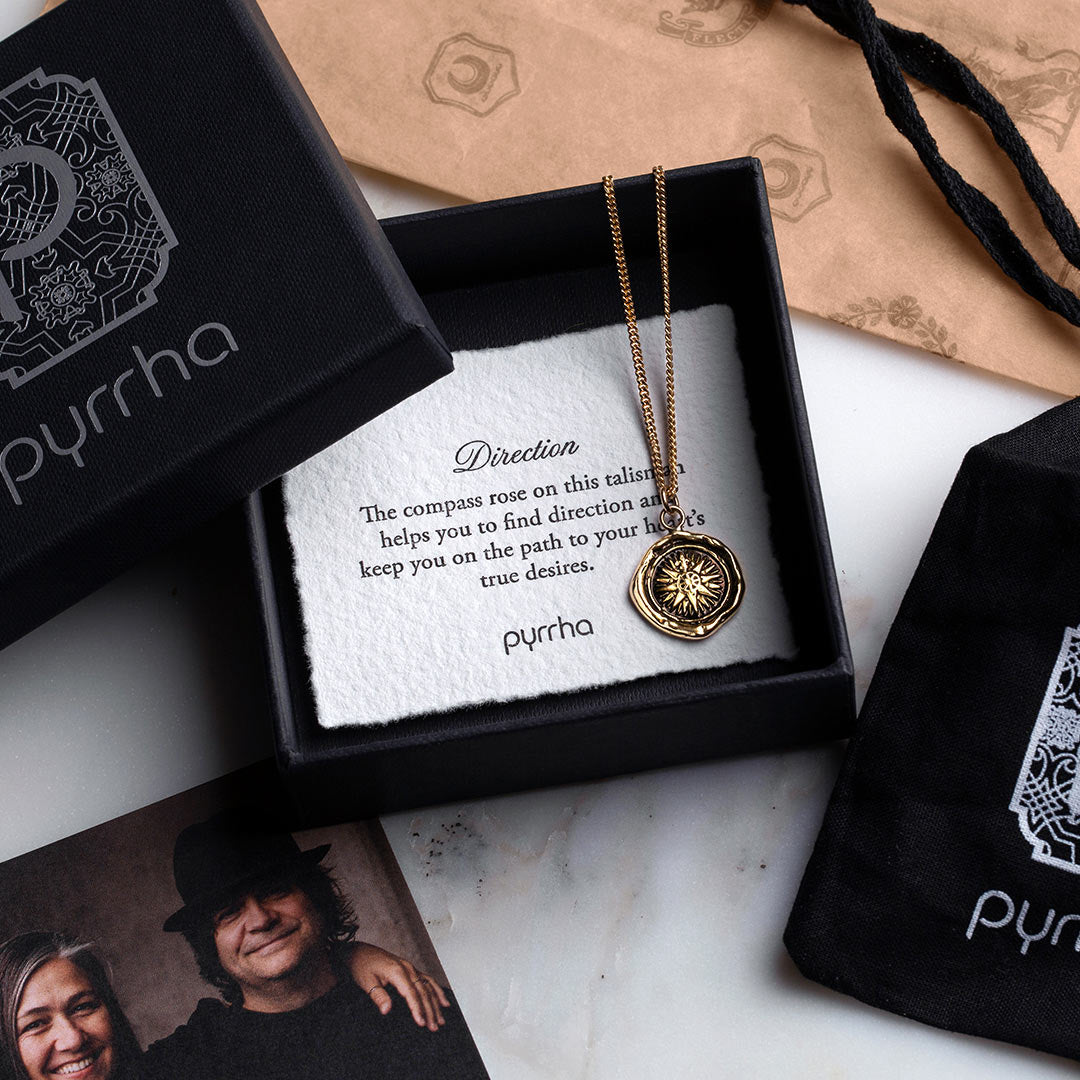 Pyrrha branded cotton pouch and gift box