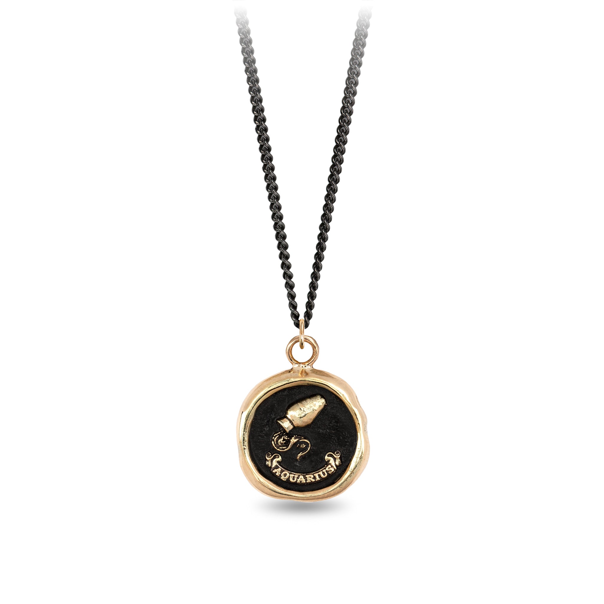 Aquarius 14K Gold Zodiac Talisman