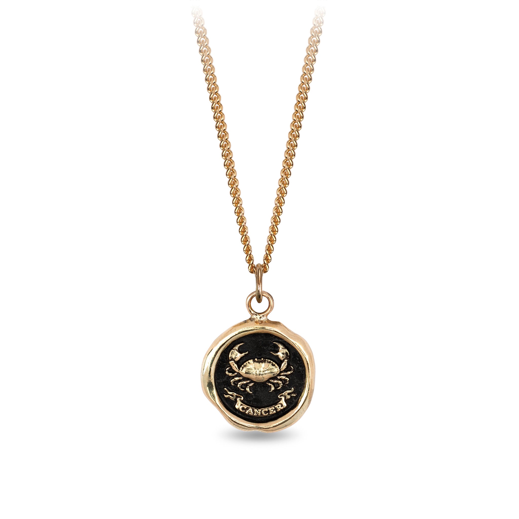 Cancer 14K Gold Zodiac Talisman