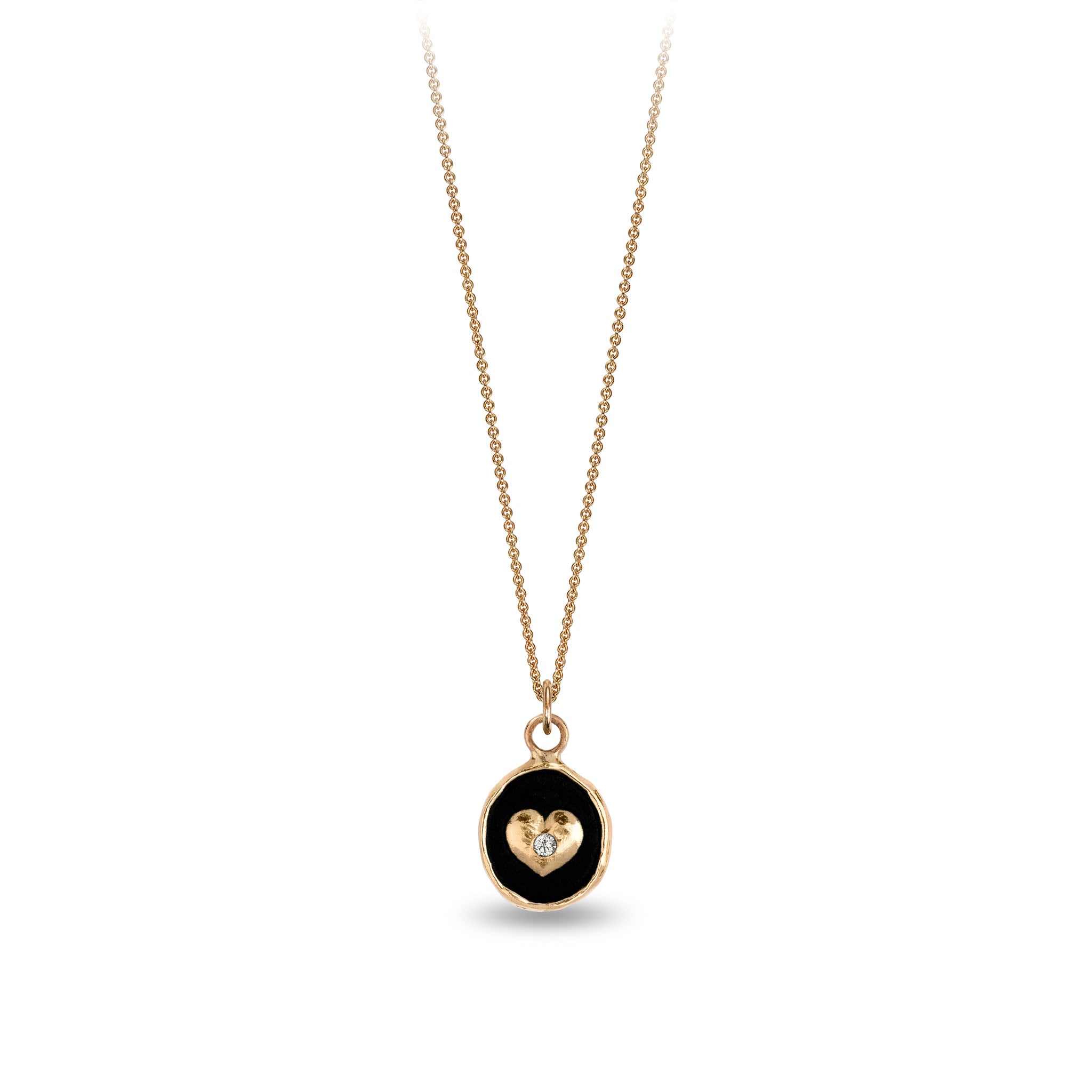 Loving 14K Gold Appreciation Diamond Set Talisman