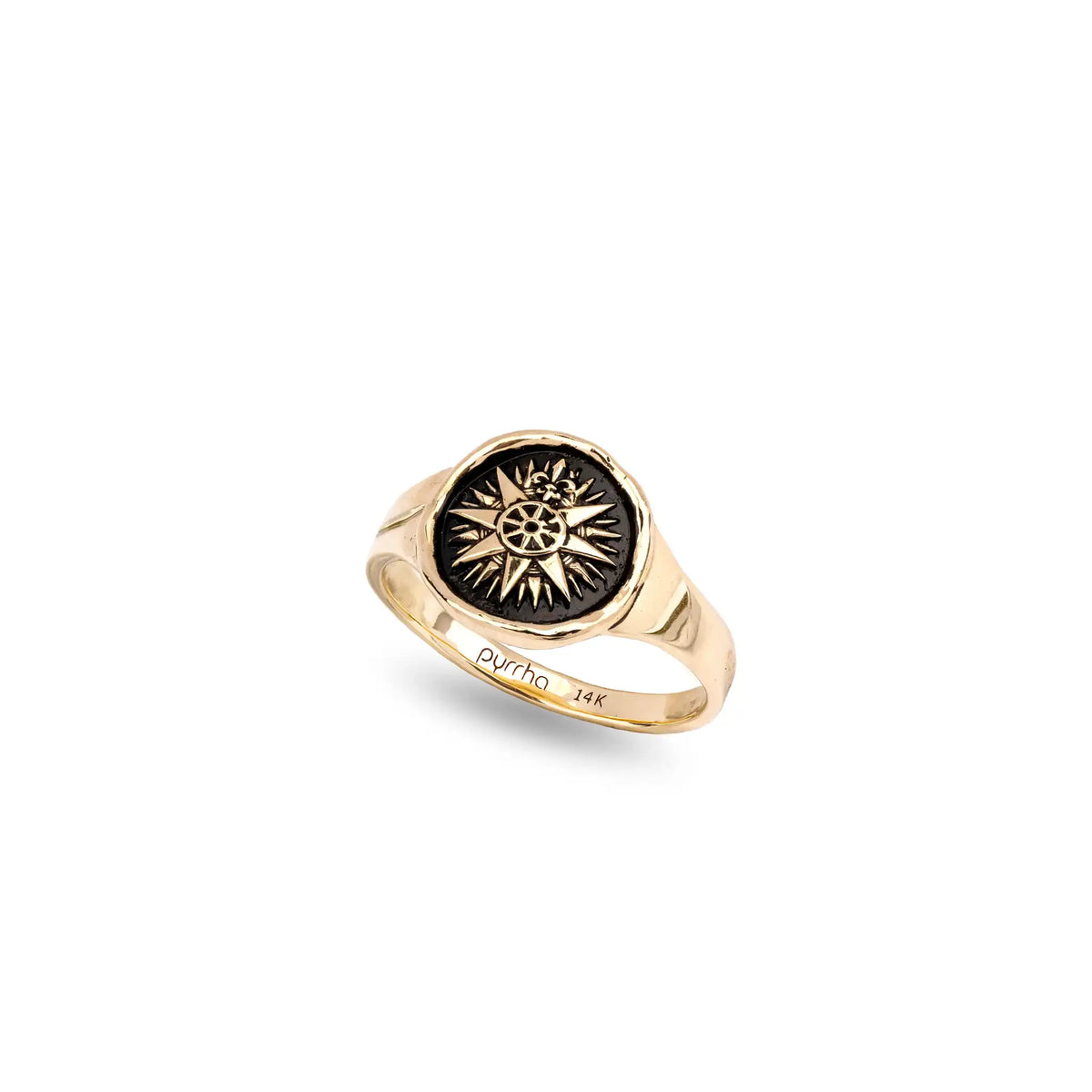 Direction 14K Gold Cigar Band Ring