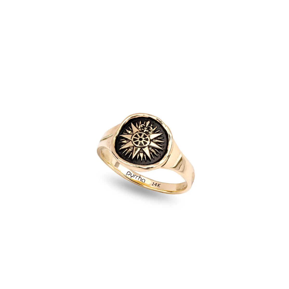 Direction 14K Gold Cigar Band Ring