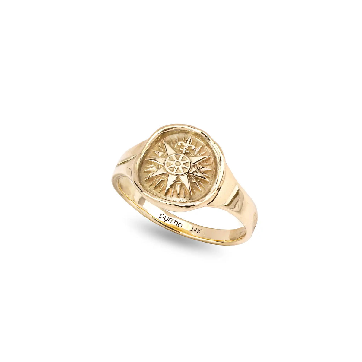 Direction 14K Gold Cigar Band Ring - Unveiled