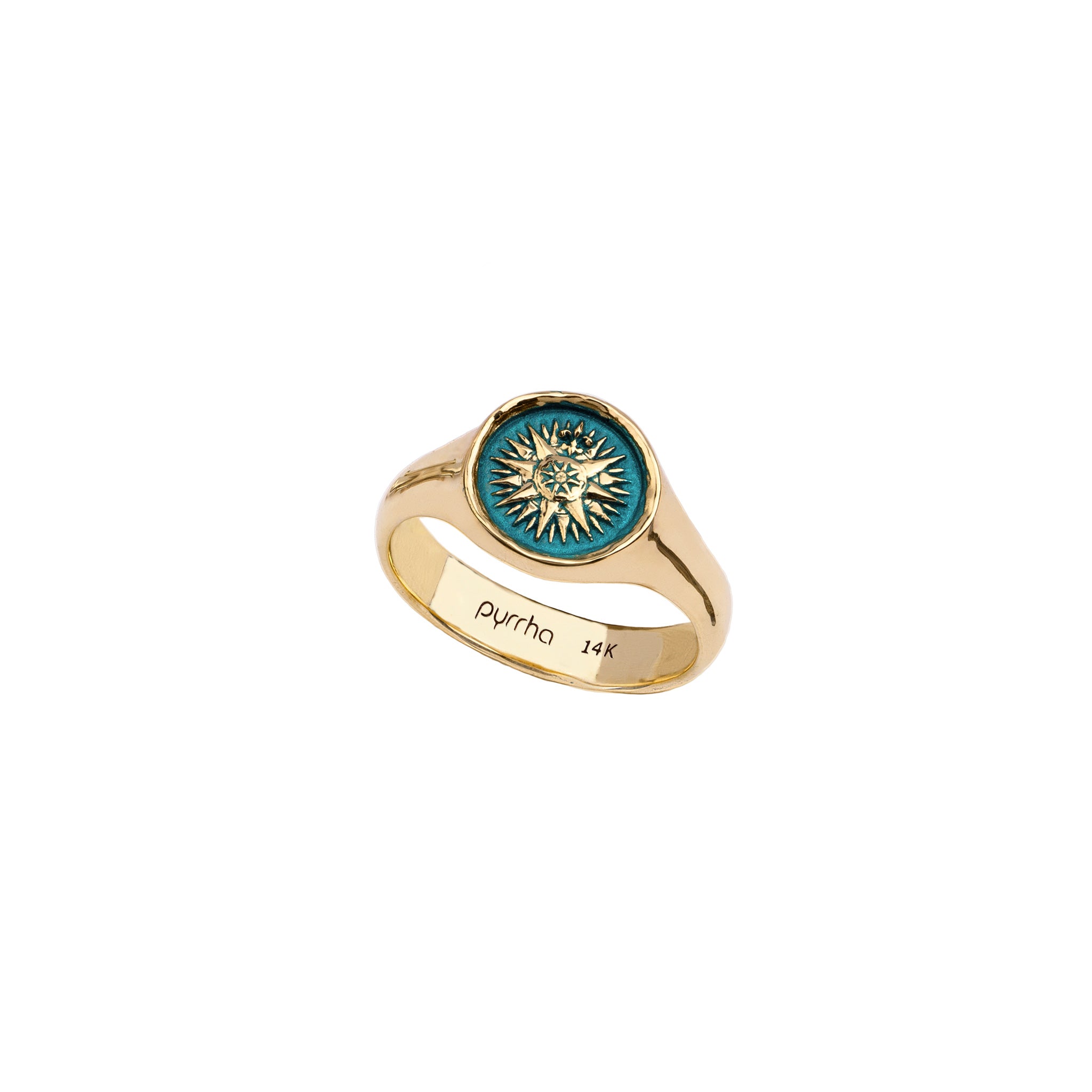 Direction 14K Gold Signet Ring - True Colors