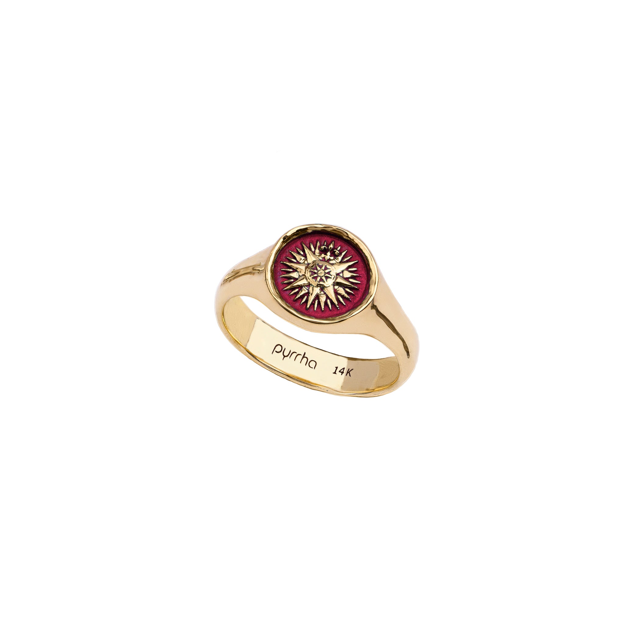 Direction 14K Gold Signet Ring - True Colors