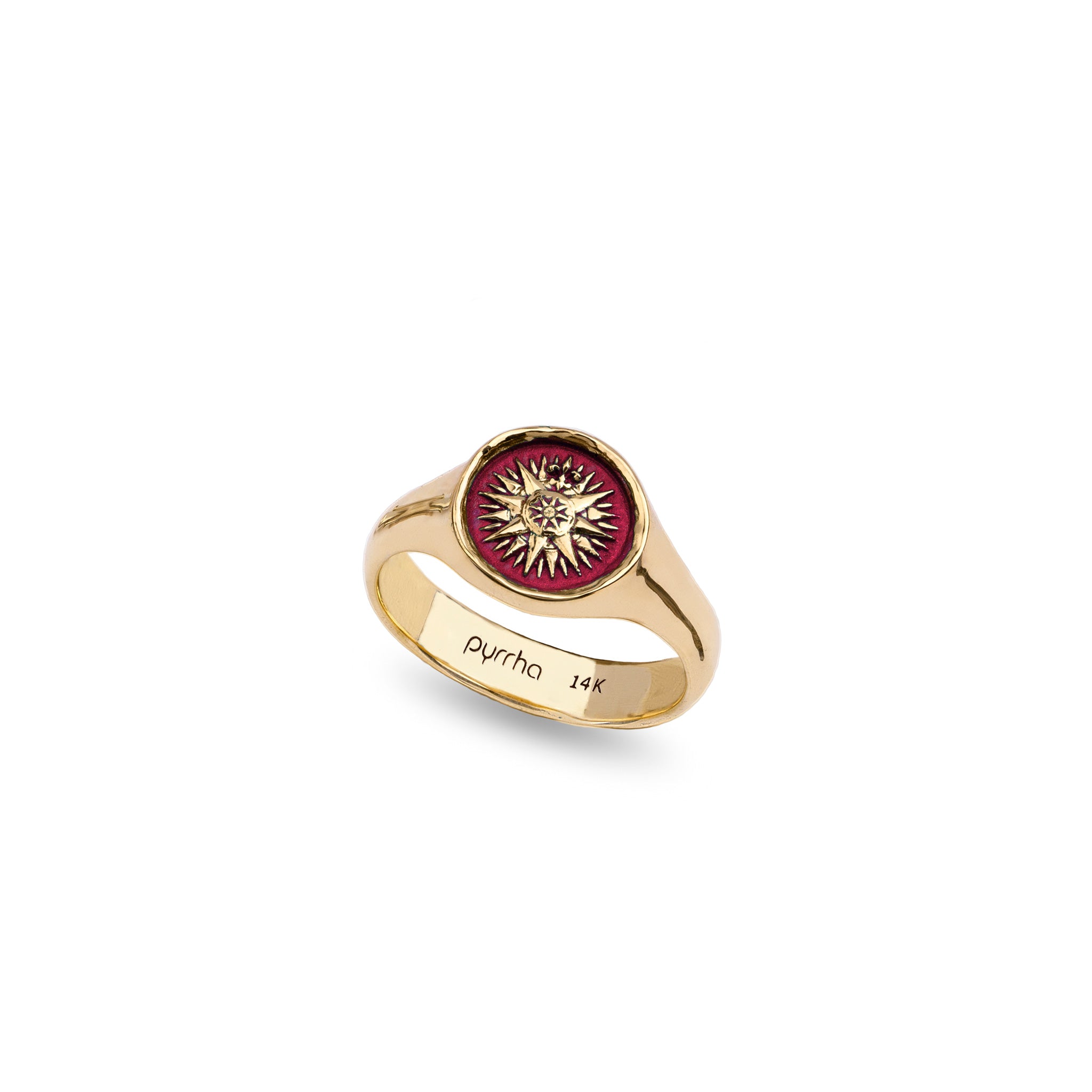 Direction 14K Gold Signet Ring - True Colors