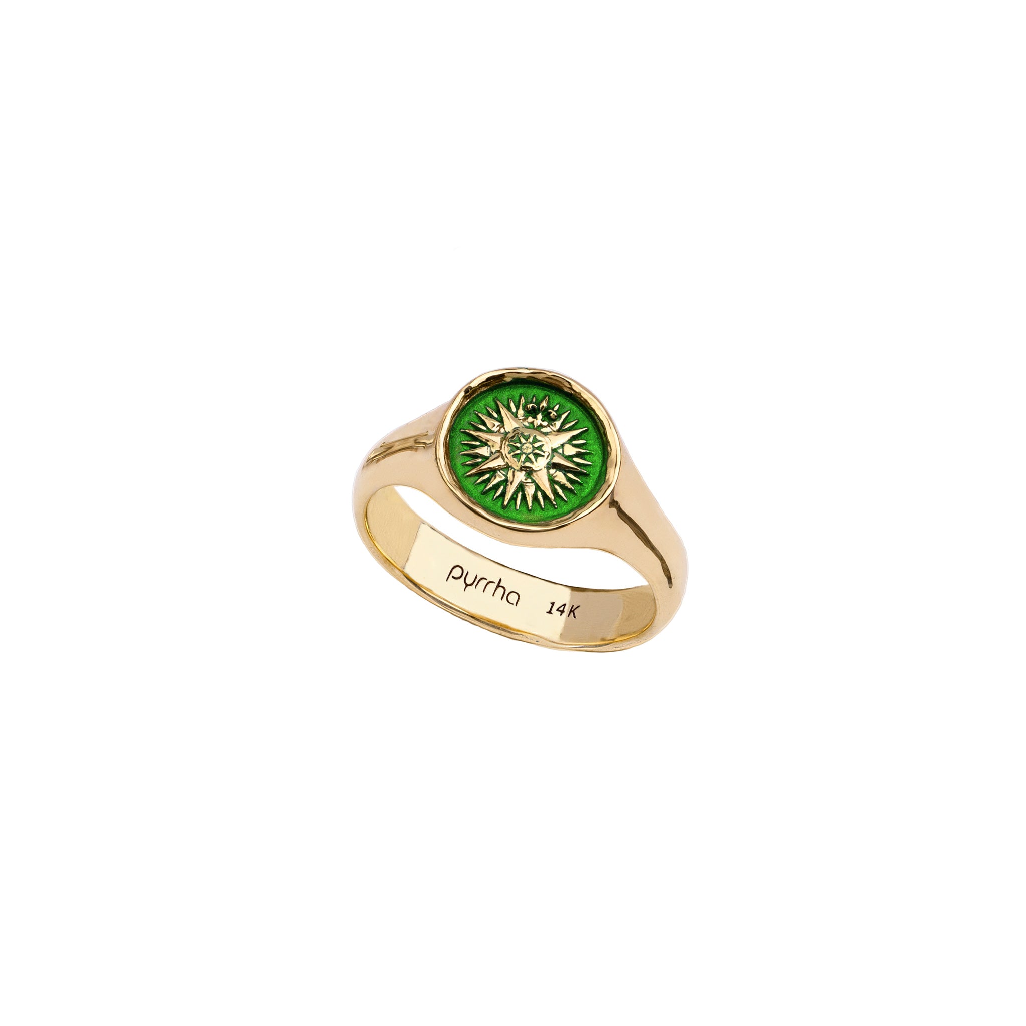 Direction 14K Gold Signet Ring - True Colors