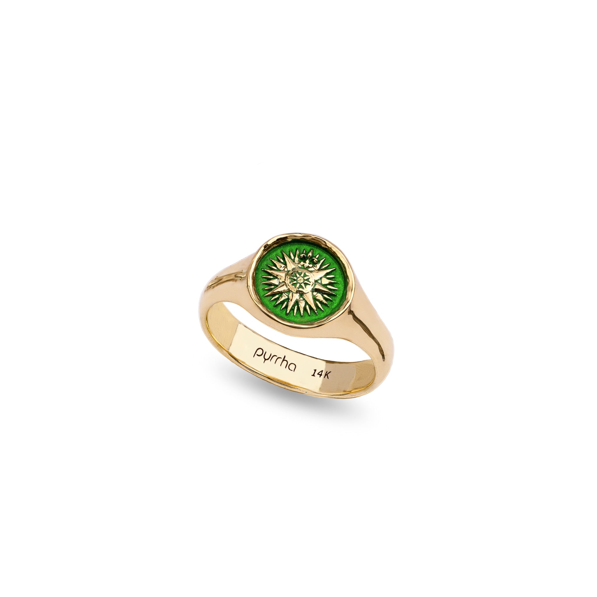 Direction 14K Gold Signet Ring - True Colors