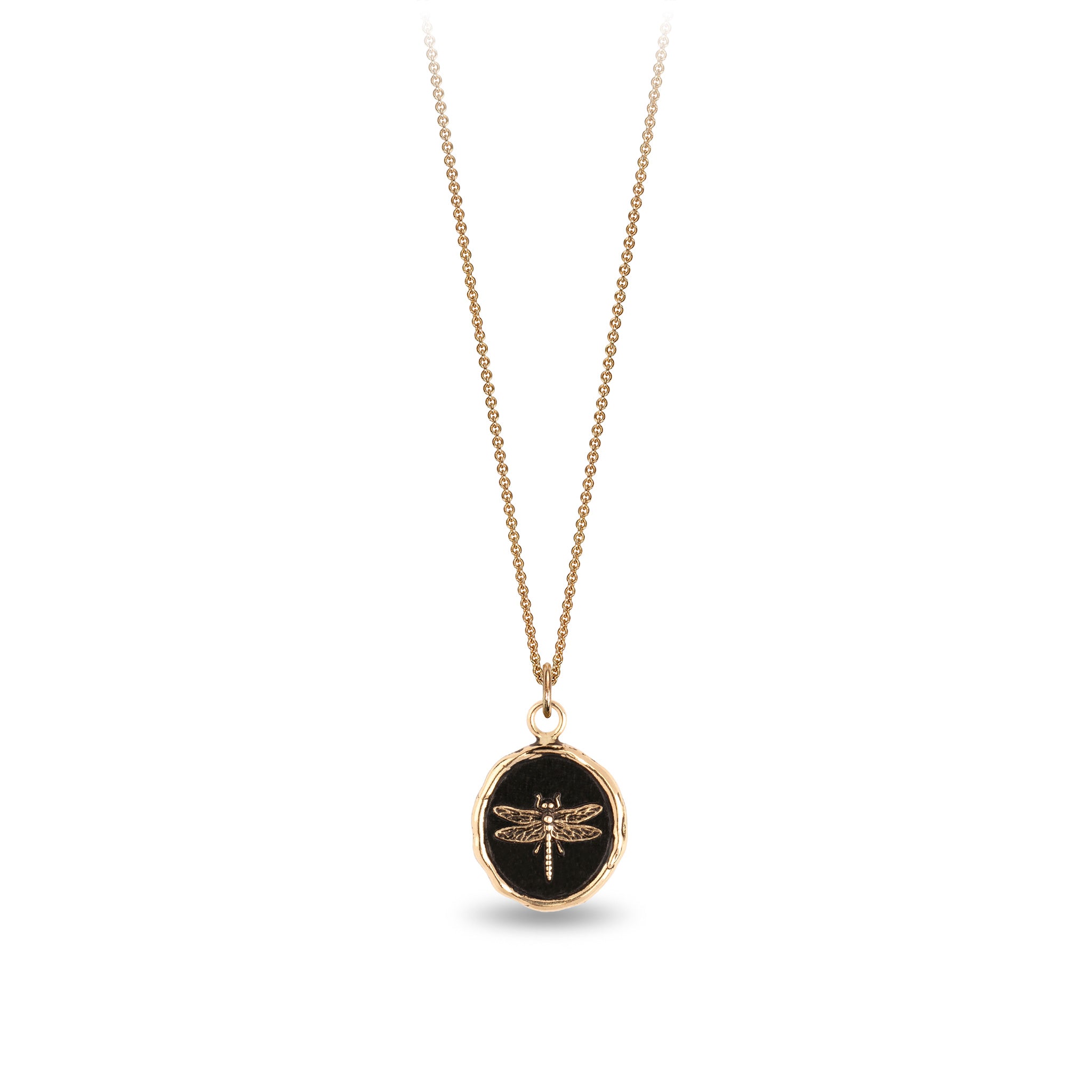 Dragonfly 14K Gold Talisman