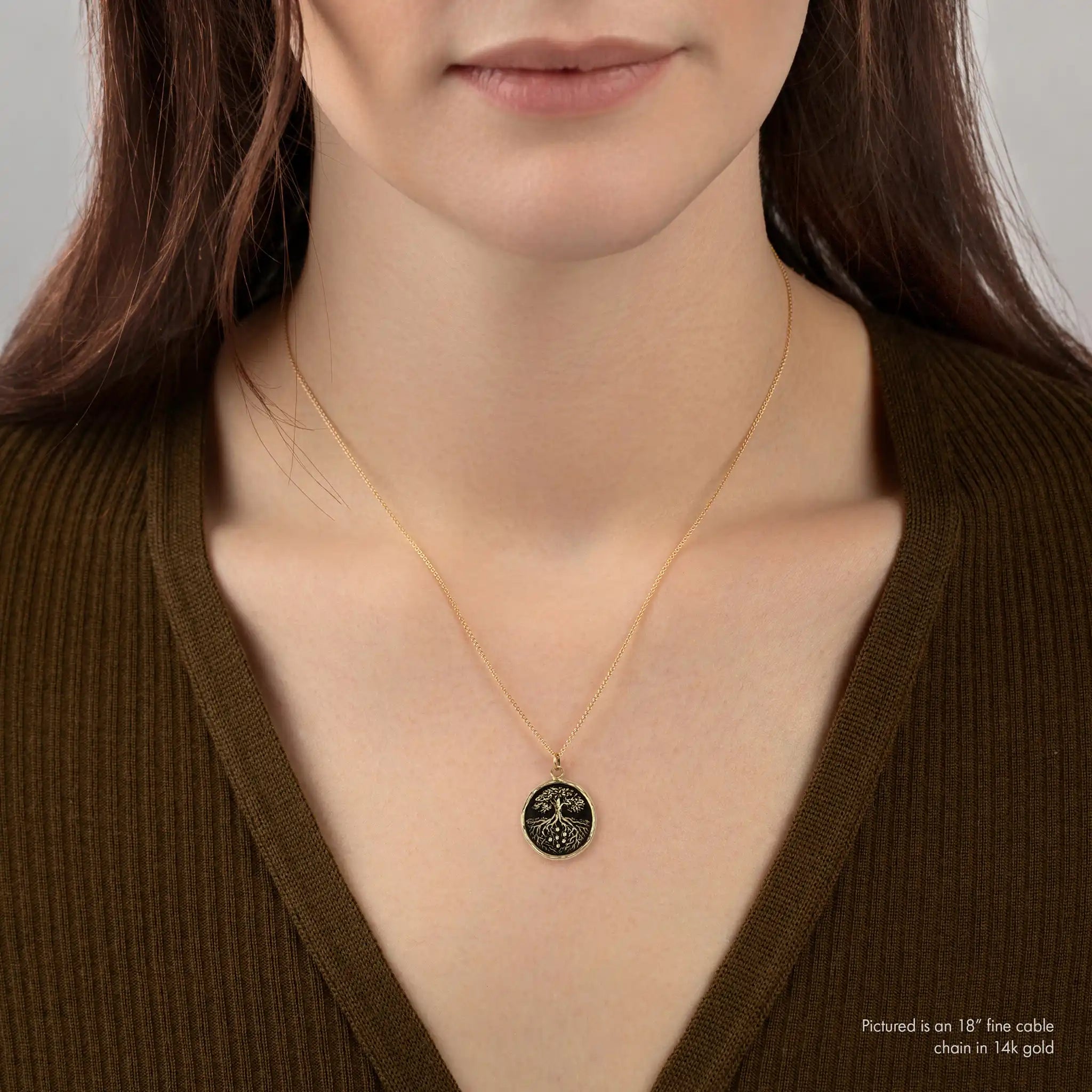 Family Roots 14K Gold Talisman