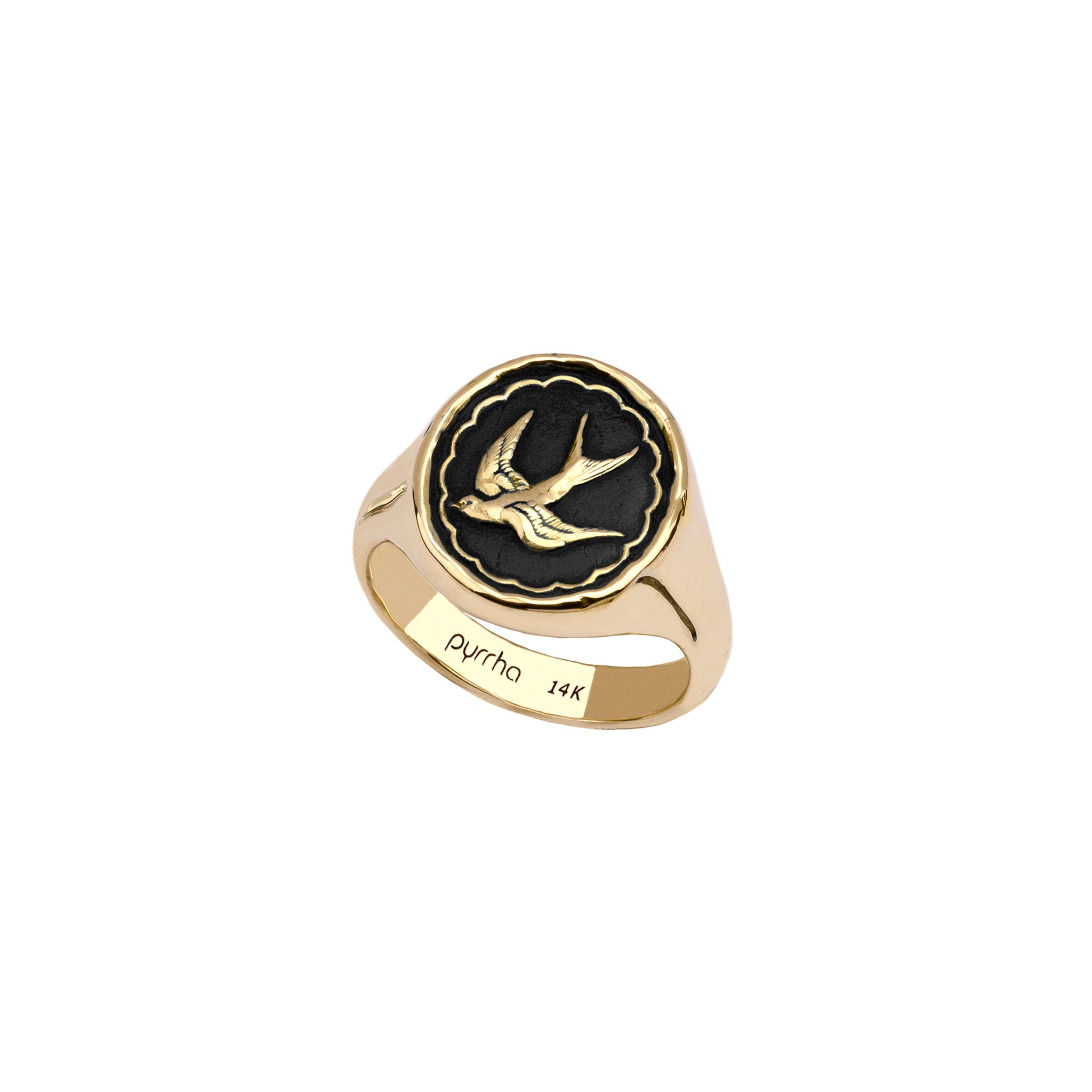 Free Spirited 14K Gold Signet Ring