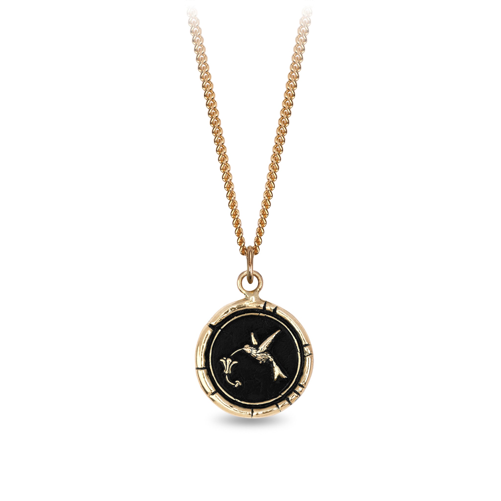 Hummingbird 14K Gold Signature Talisman