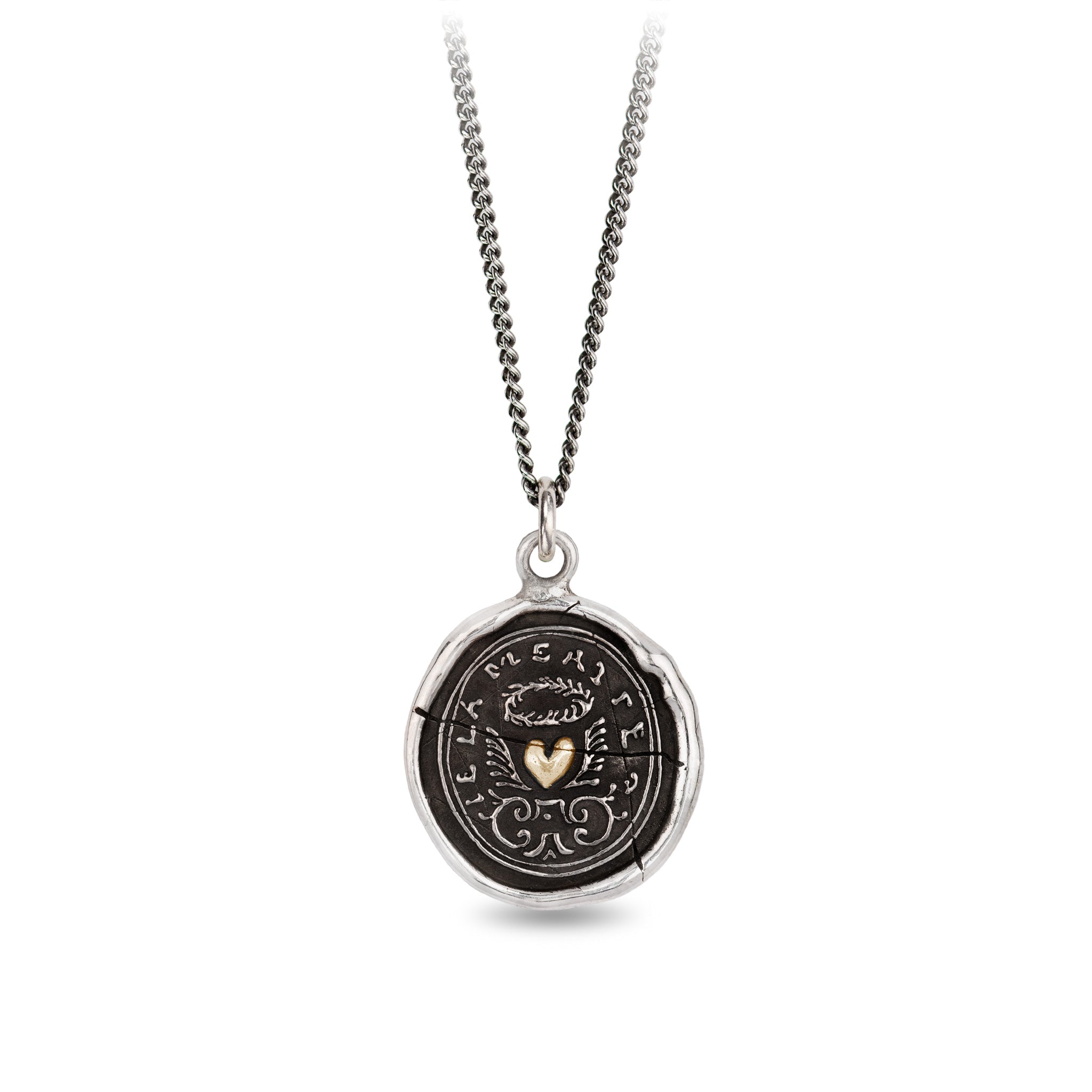 True Self 14K Gold on Silver Talisman