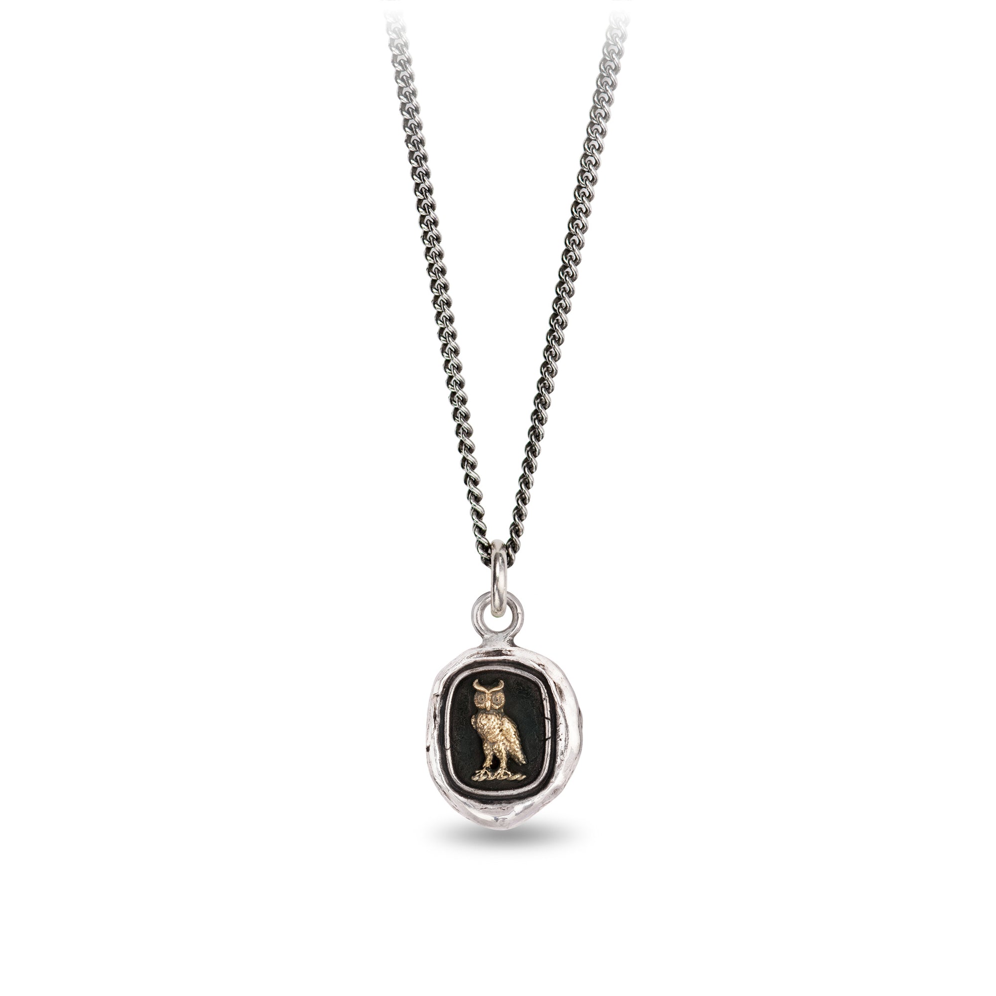 Watch Over Me 14k Gold on Silver Talisman