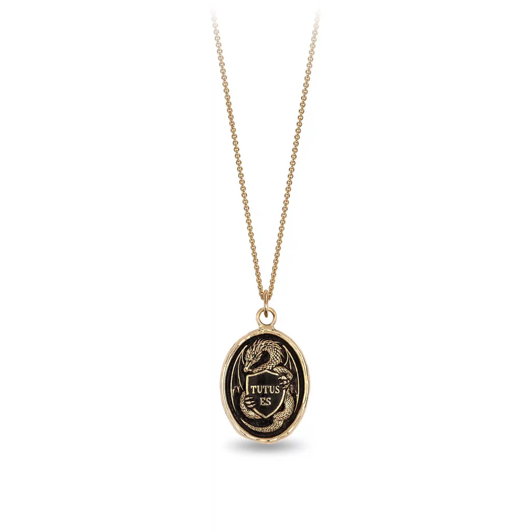 Guardian 14K Gold Talisman